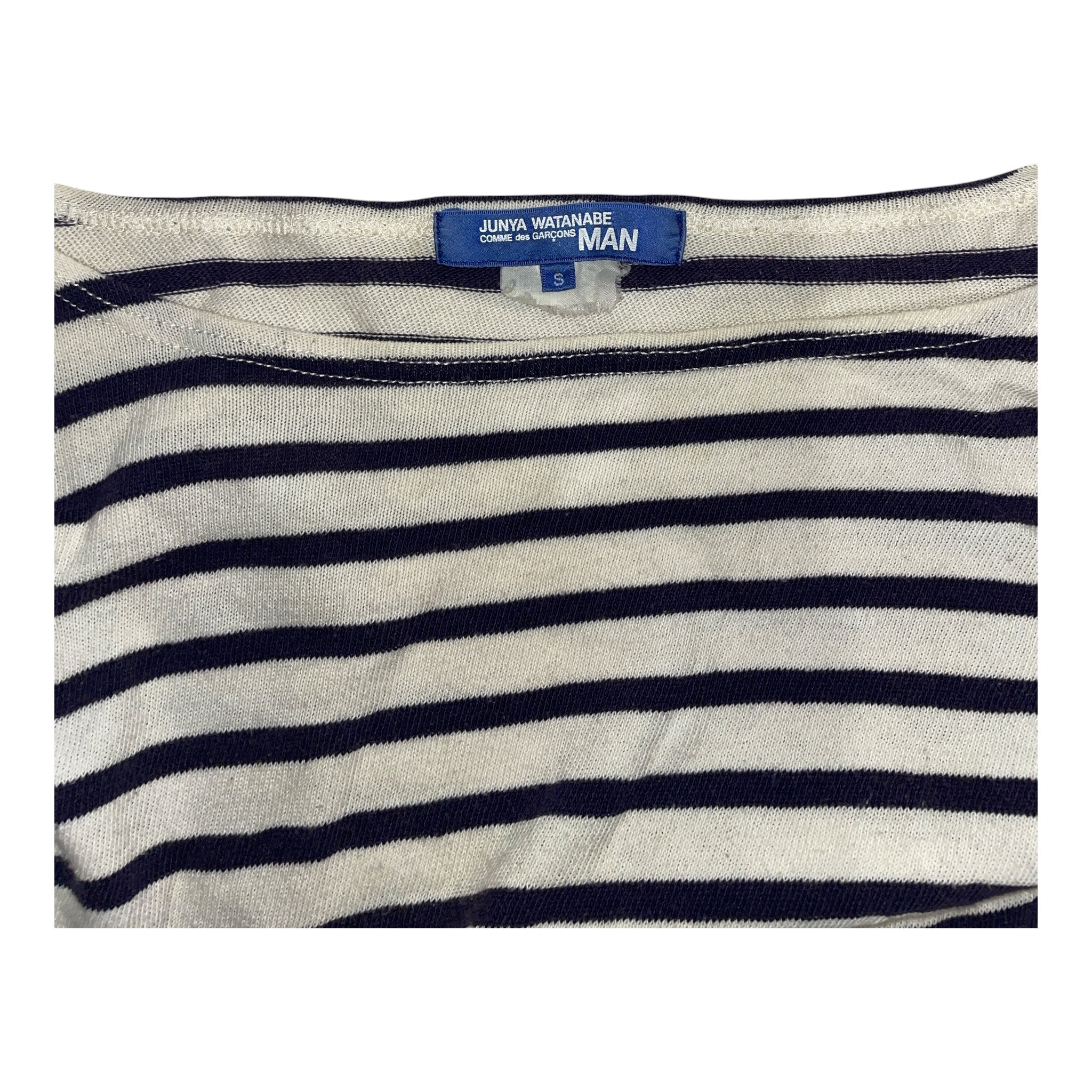 JUNYA WATANABE COMME des GARCONS MAN/LS Shirt/S/Cotton/BLU/Stripe/ view 3