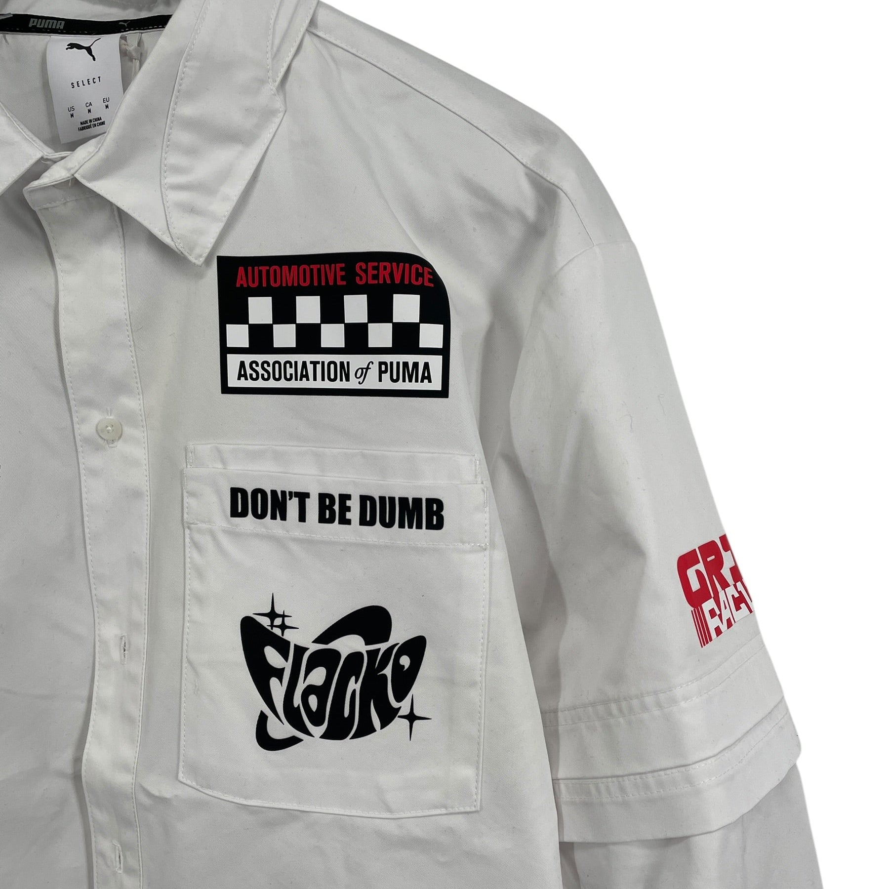 PUMA/LS Shirt/M/Cotton/WHT/All Over Print/A$AP ROCKY\DOUBLE LAYERED view 4