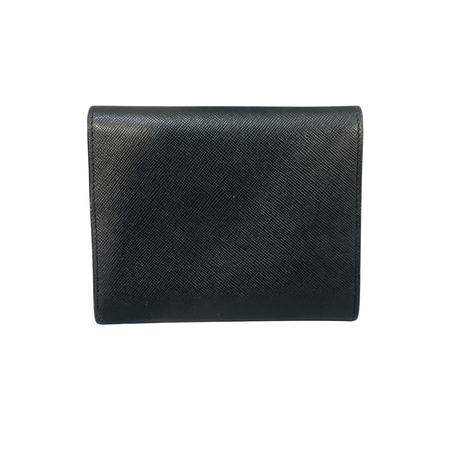 PRADA/Wallet/Leather/BLK/L's/Saffiano Crosshatch view 2