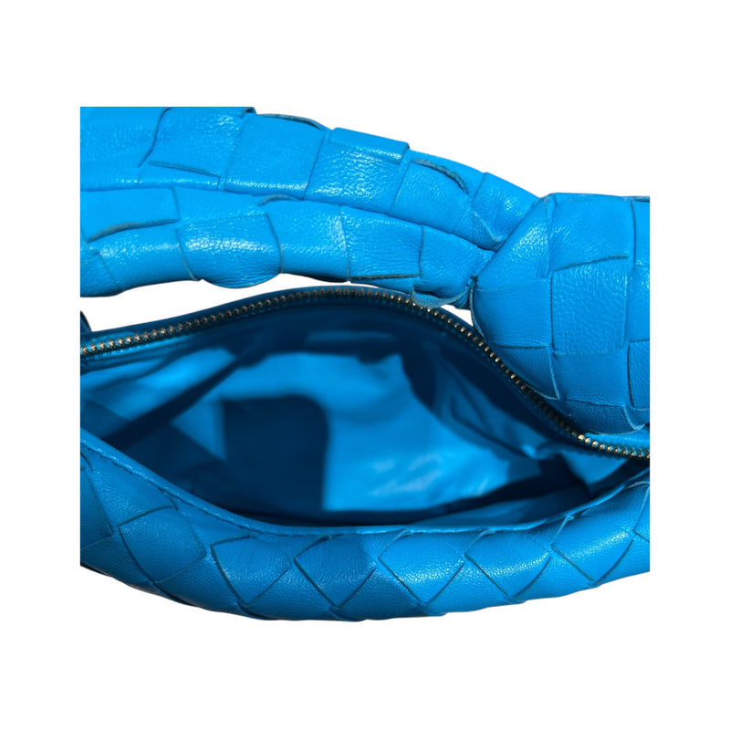BOTTEGA VENETA/Hand Bag/XS/Leather/BLU/INTERECCIATO MINI BAG
