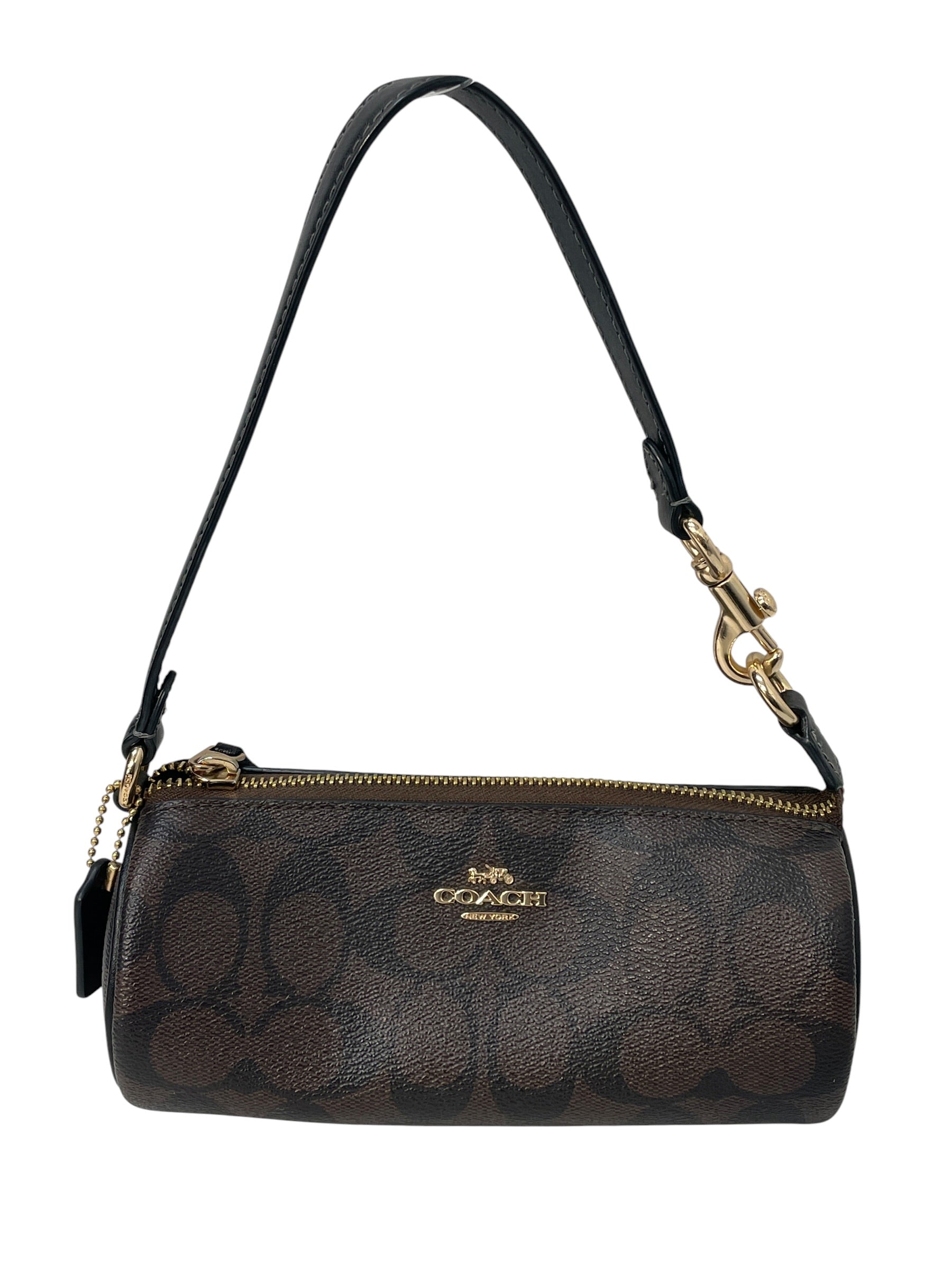 COACH/Pouch/Monogram/Leather/BRW/CP475 barrel view 1