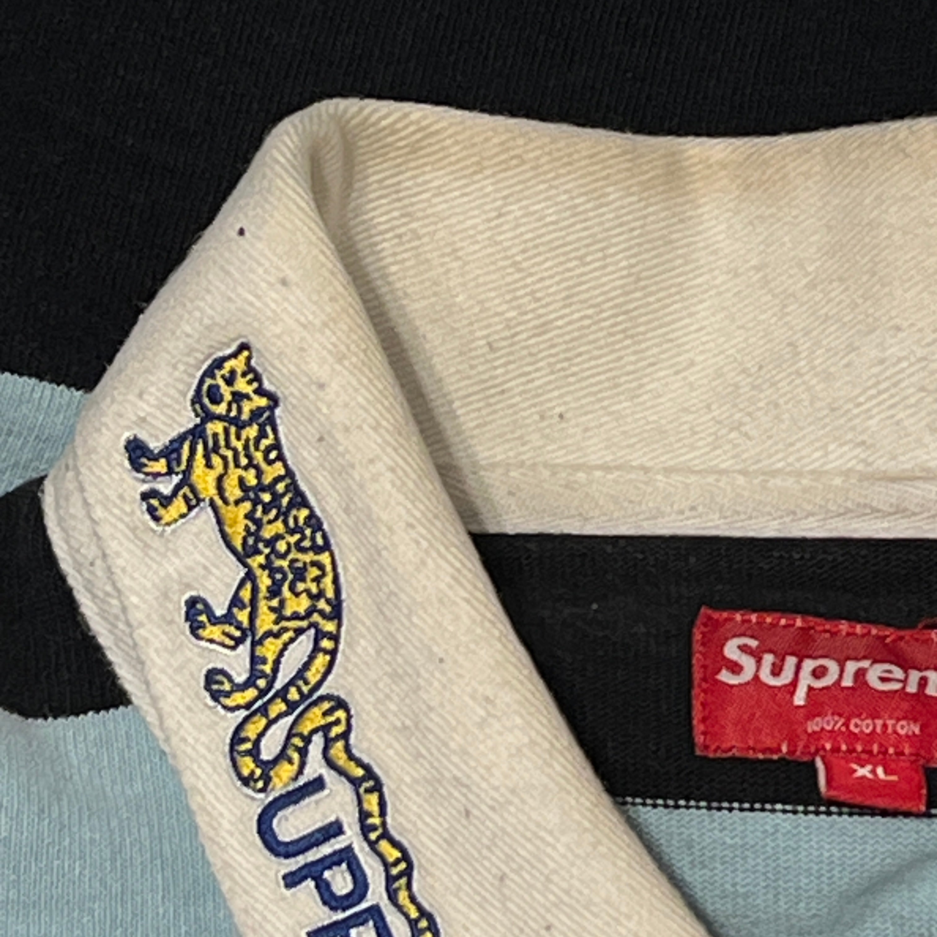 Supreme/Sweater/L/Cotton/BLU/rugby view 6