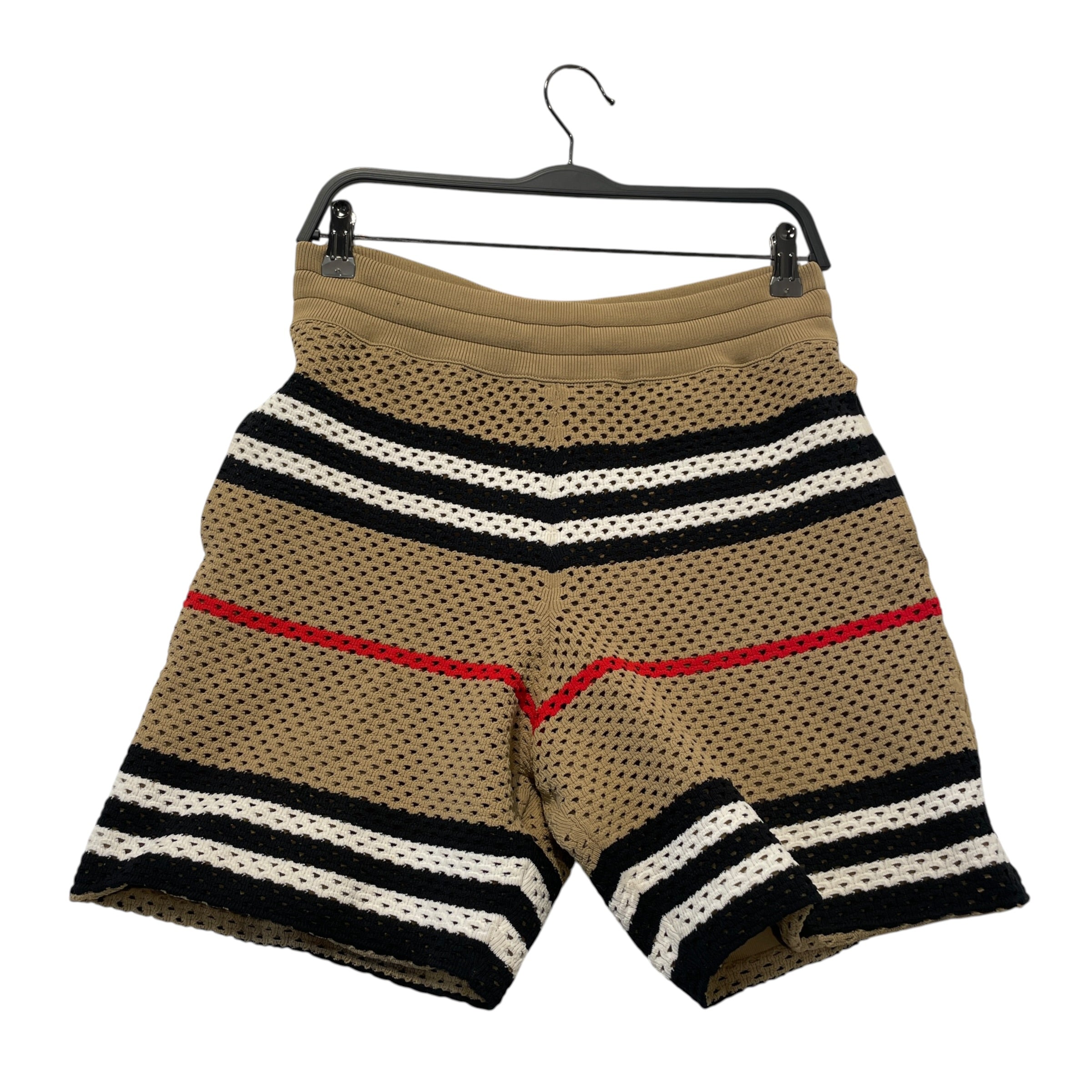 BURBERRY/Shorts/S/Cotton/BRW/Stripe/Perferated Woven Shorts view 1