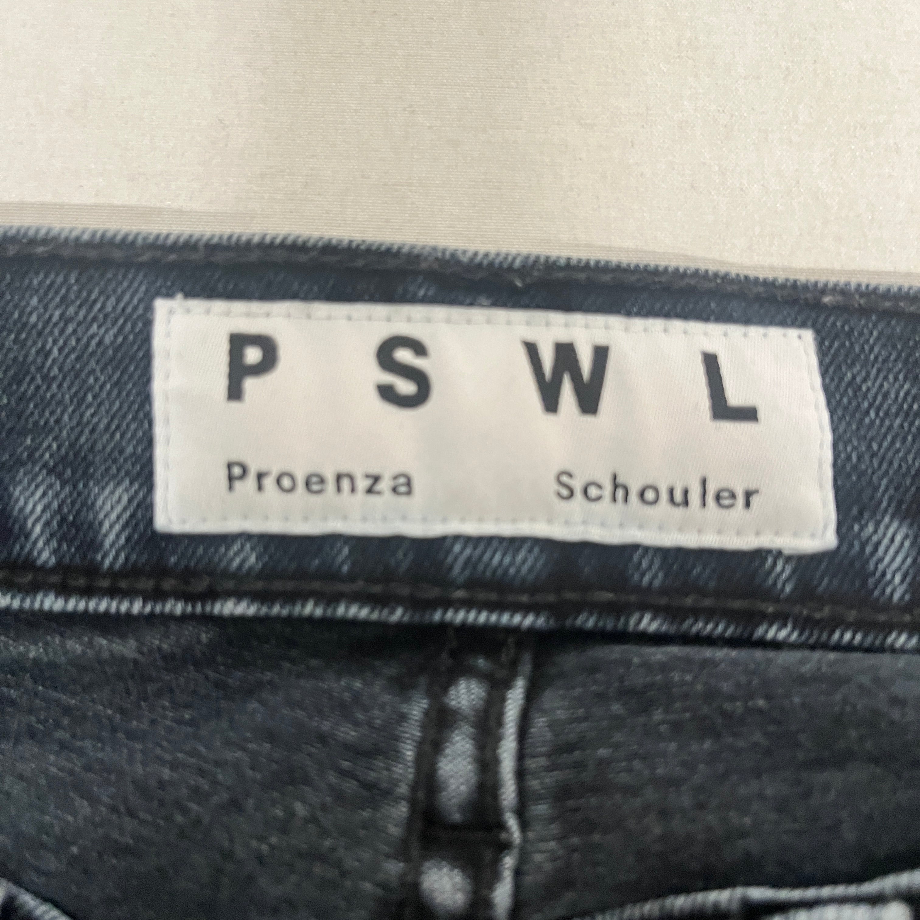 PROENZA SCHOULER/Bootcut Pants/26/Cotton/NVY/DARK WASH STRETCH LEG PANEL view 3