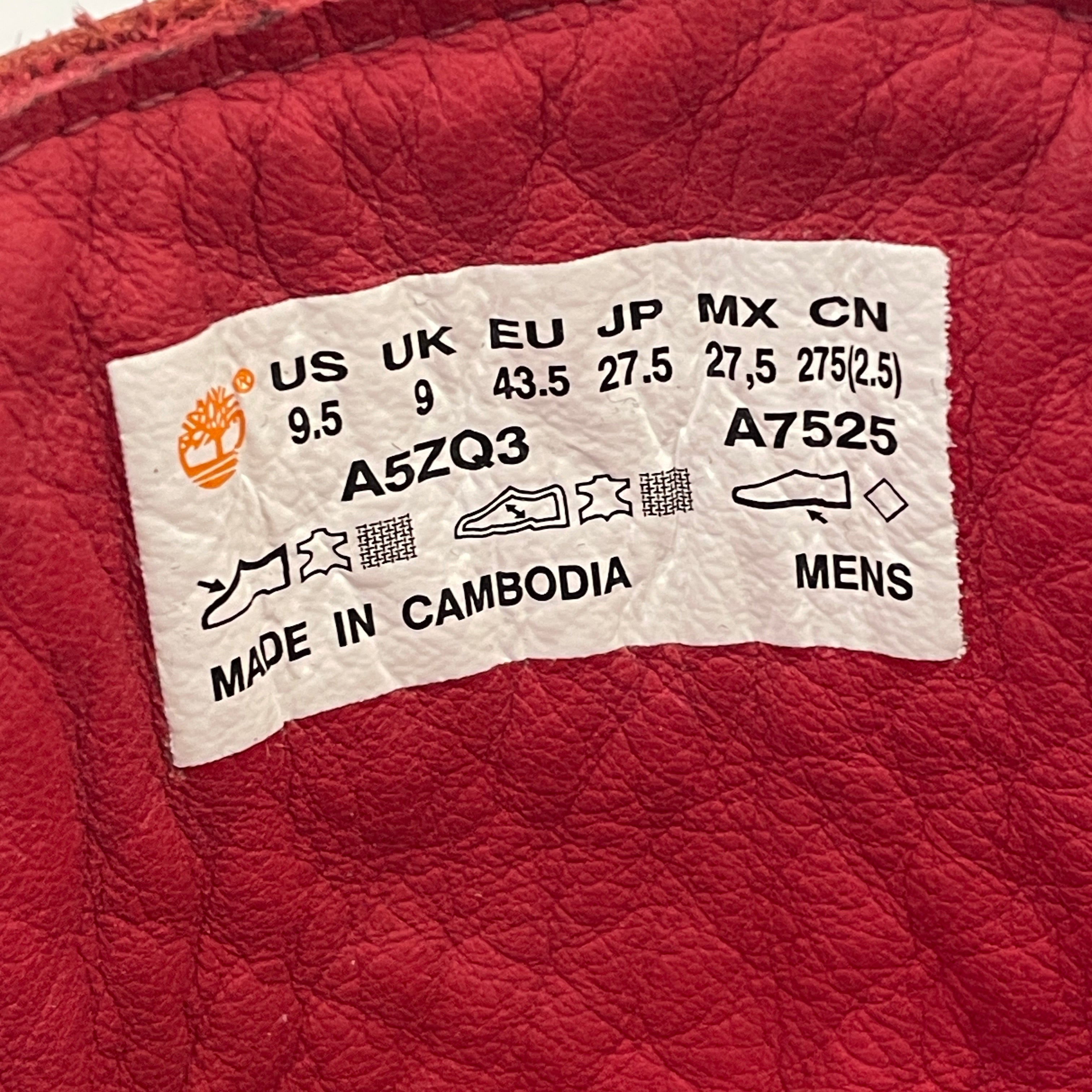 Timberland/Boots/US 9.5/RED/BEE LINE view 4