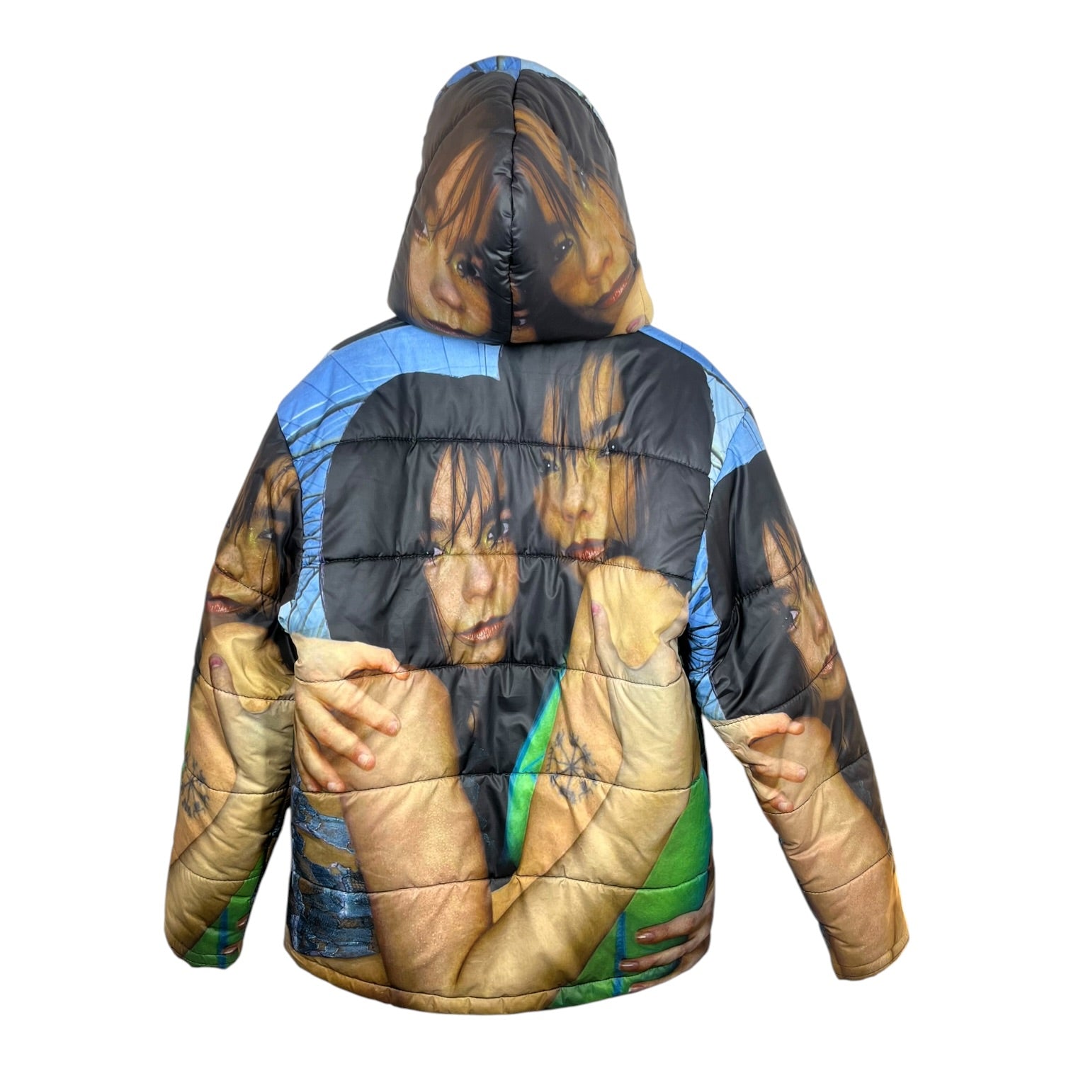 sace moretti/Puffer Jkt/S/All Over Print/Nylon/BLU/Bjork print view 2