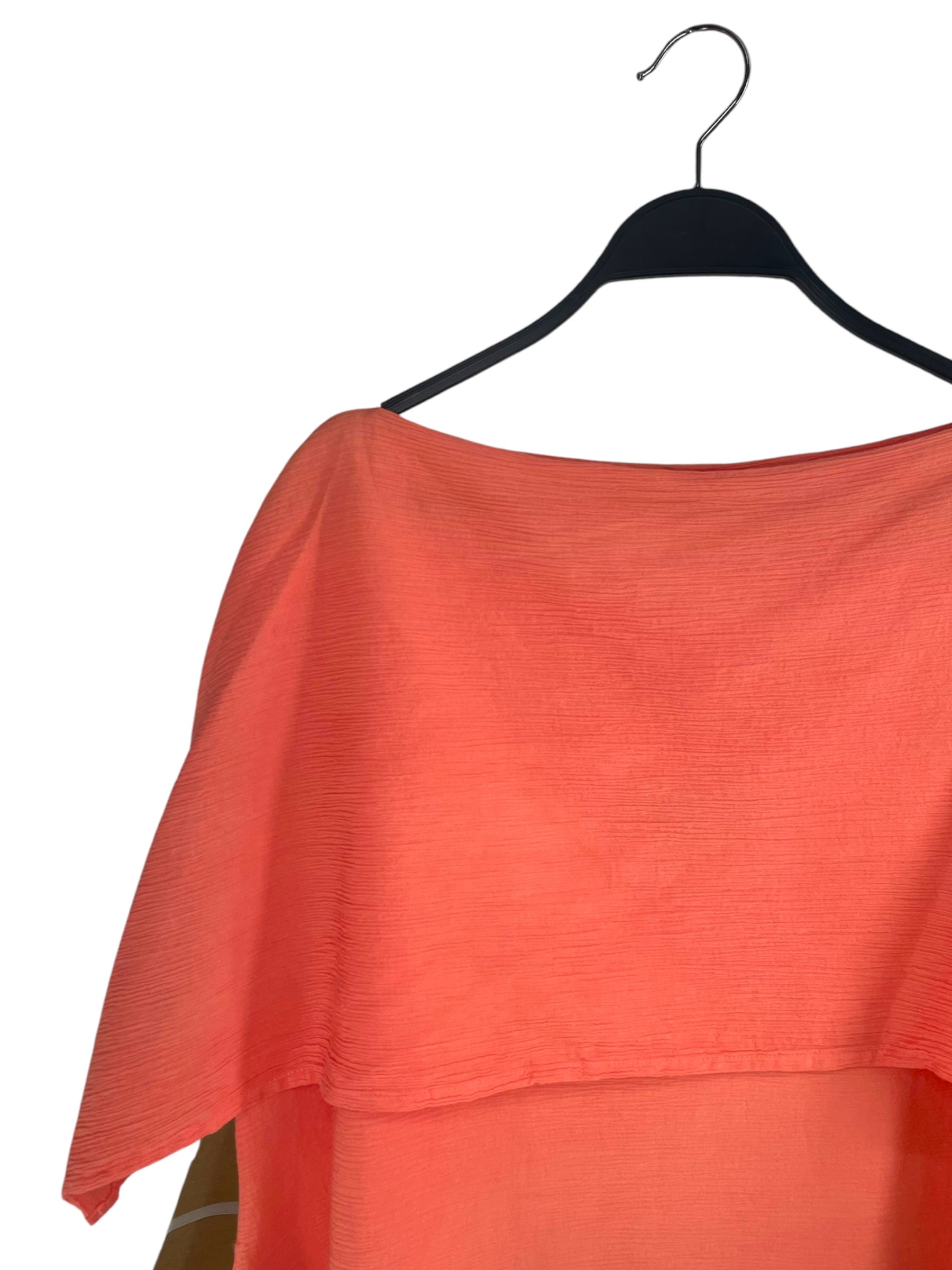 ISSEY MIYAKE/SS Dress/2/Cotton/PNK/IM07 FH559 HORIZONTAL LINES view 3