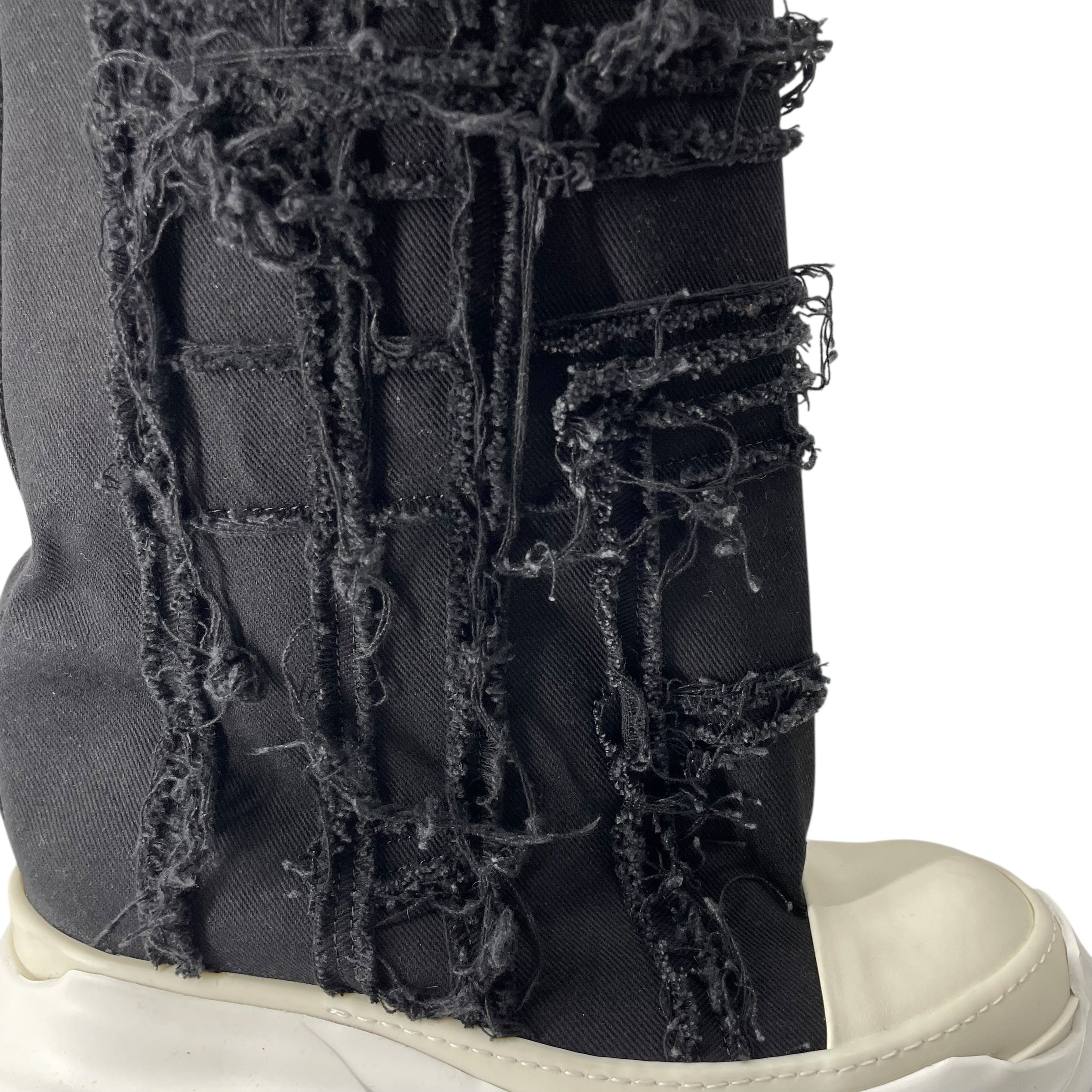 RICK OWENS DRKSHDW/Hi-Sneakers/EU 44.5/Denim/BLK/SLASHED FOG view 5