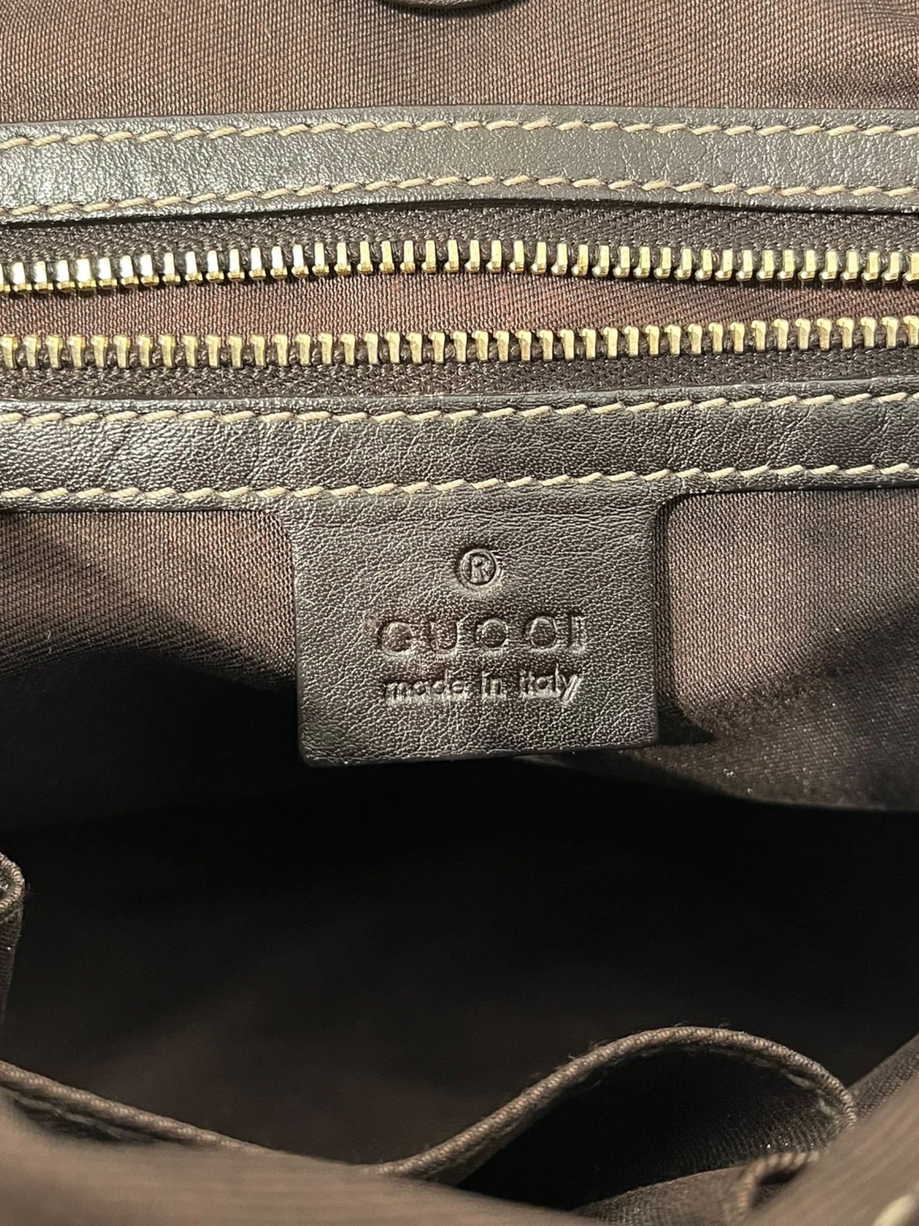 GUCCI/Hand Bag/Monogram/Leather/BRW/GG CRYSTAL TOP HANDLE view 5