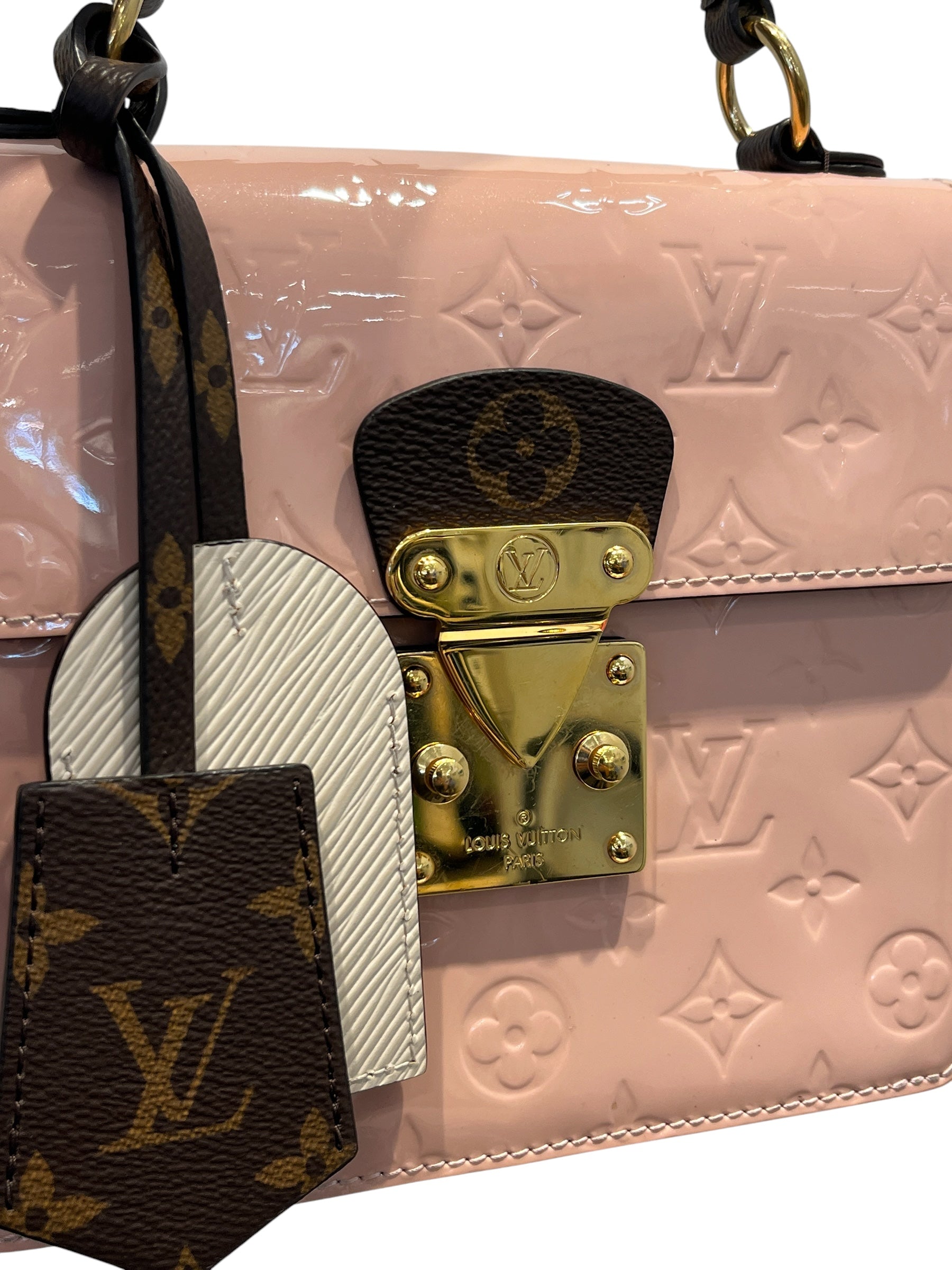 LOUIS VUITTON/Hand Bag/Leather/PNK/VERNIS EIPI SPRNG ST BALLERINE view 6