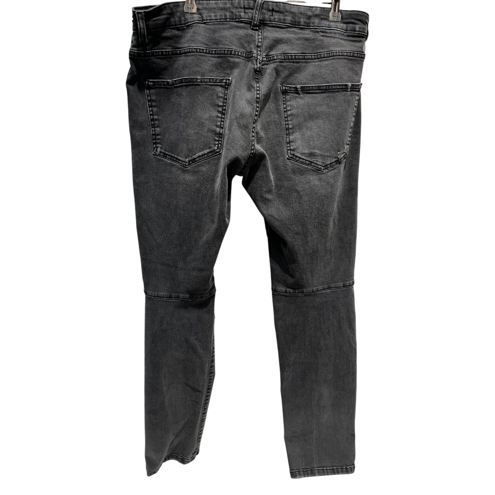 PIERRE BALMAIN/Skinny Pants/38/Denim/GRY/Moto Jeans view 2