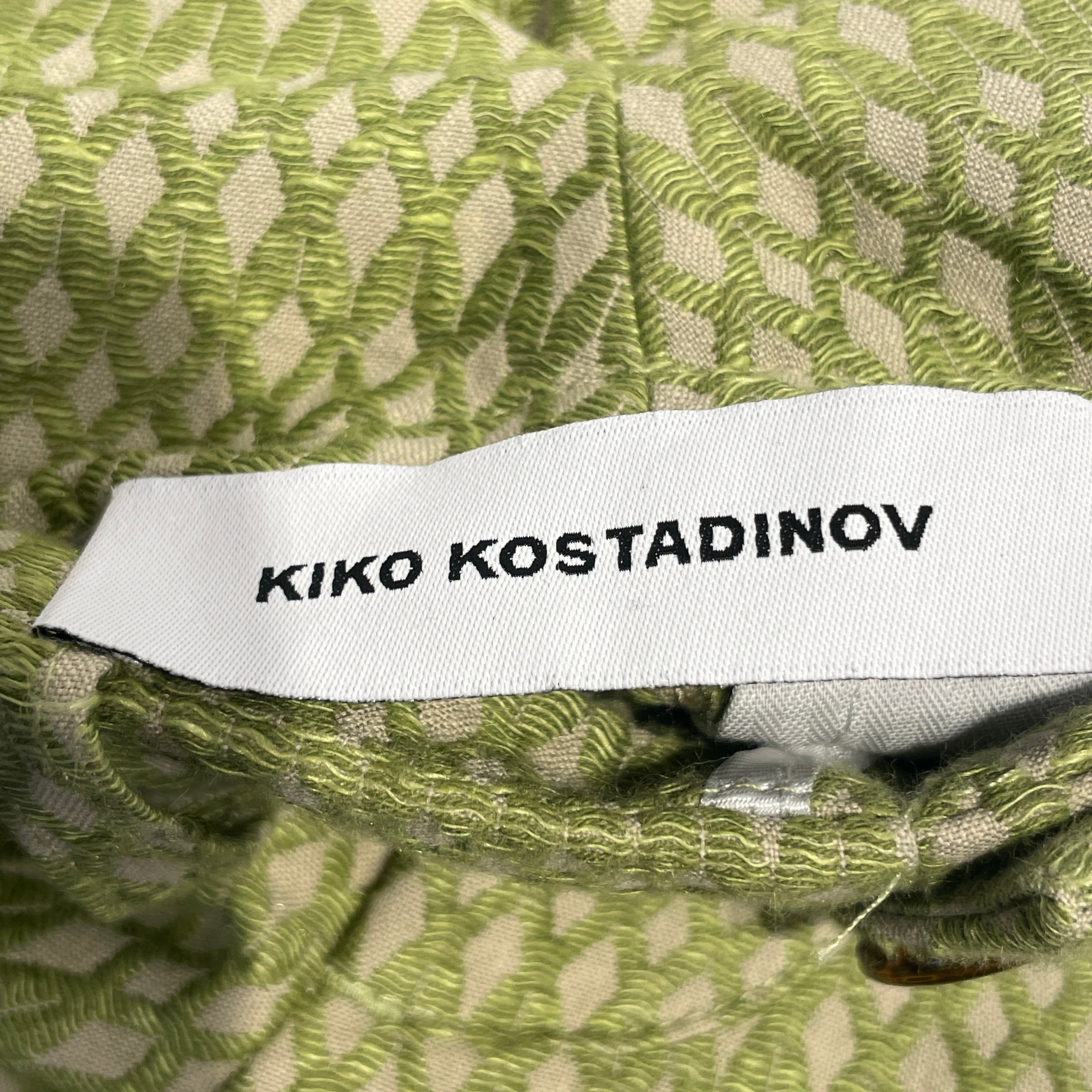Kiko Kostadinov/Pants/40/Cotton/GRN/TONKIN CONTRAST PANEL TROUSERS view 3