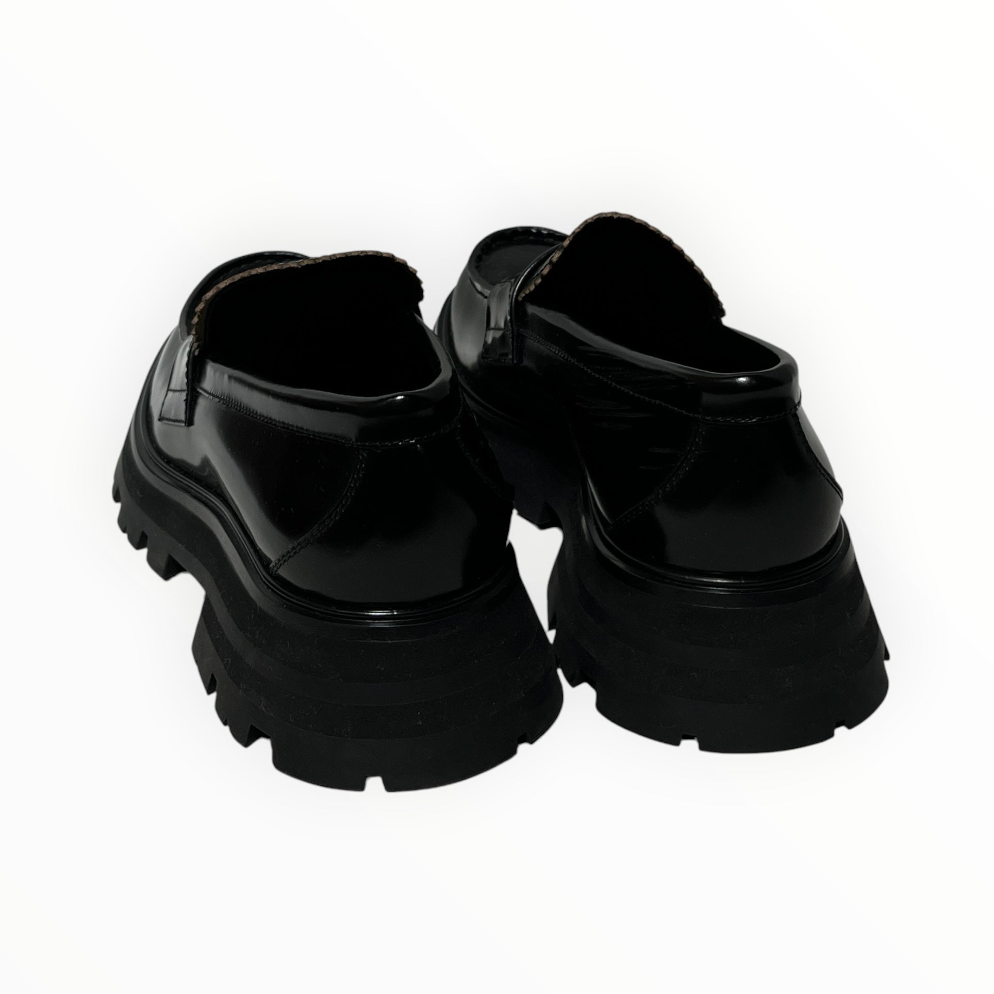 Alexander McQueen/Loafers/EU 37/Leather/BLK/penny loafer view 2