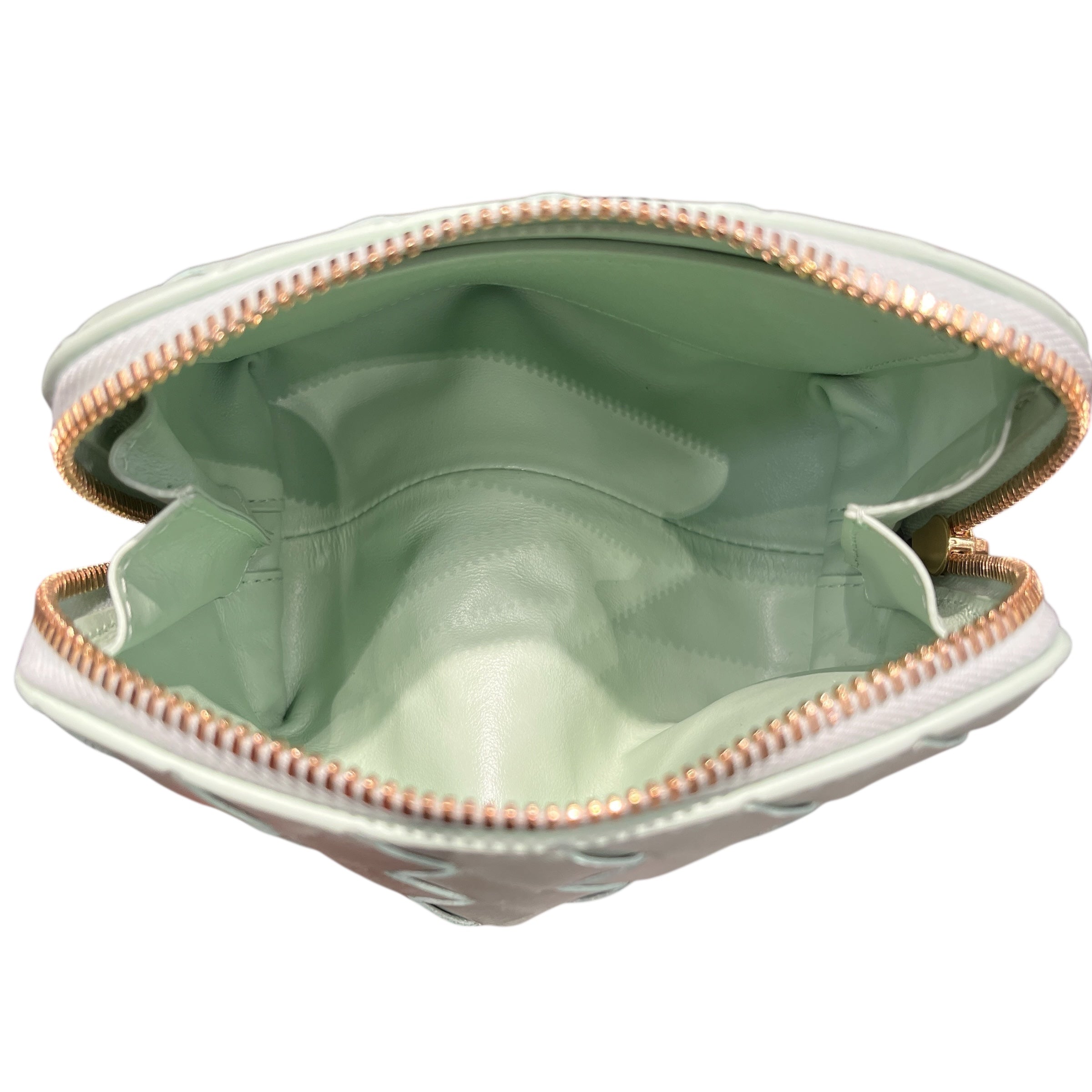 BOTTEGA VENETA/Clutch Bag/OS/Leather/GRN/Intrecciato Half-Moon Beauty view 5