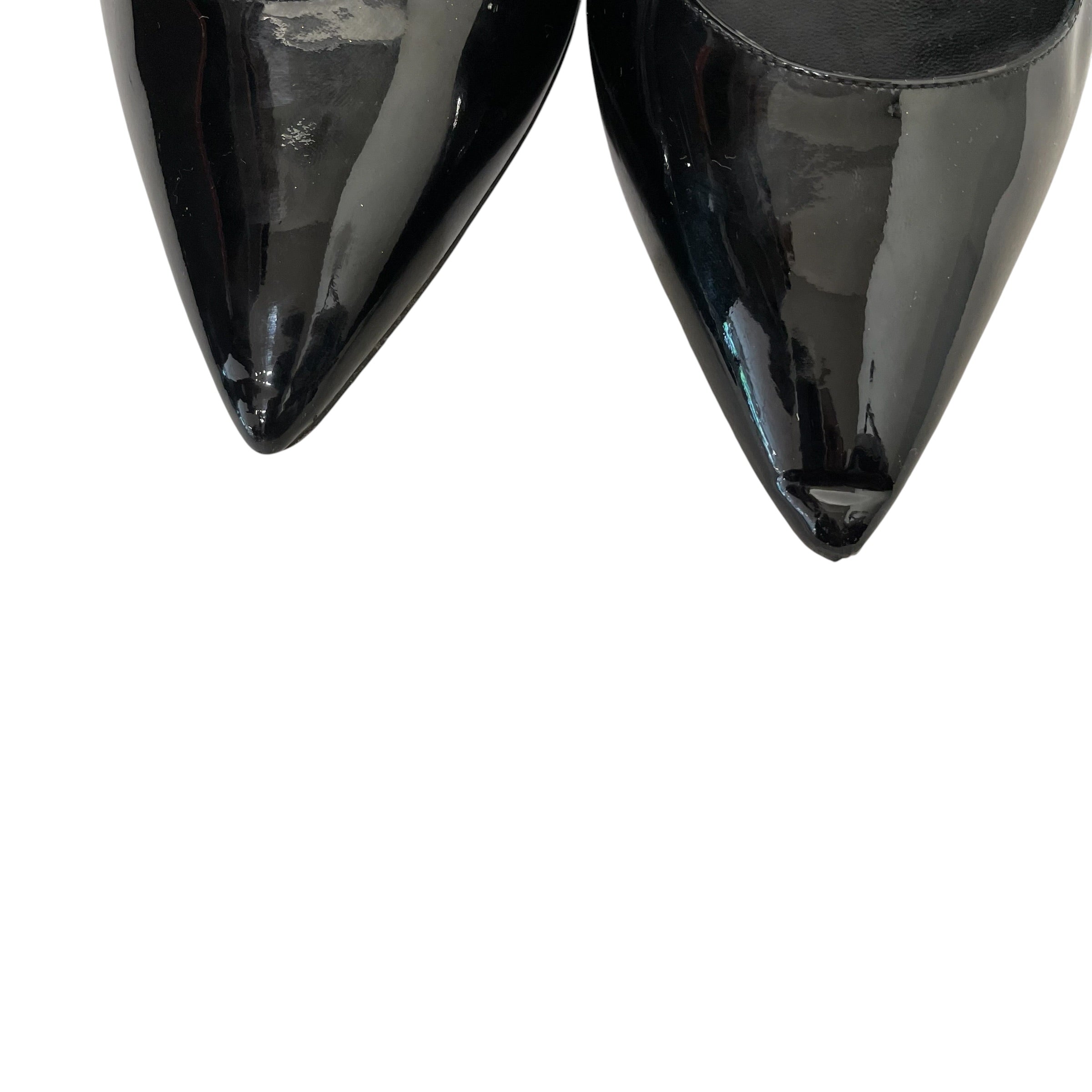 SAINT LAURENT/Heels/EU 39/Leather/BLK/V-Tip/opyum heels view 9