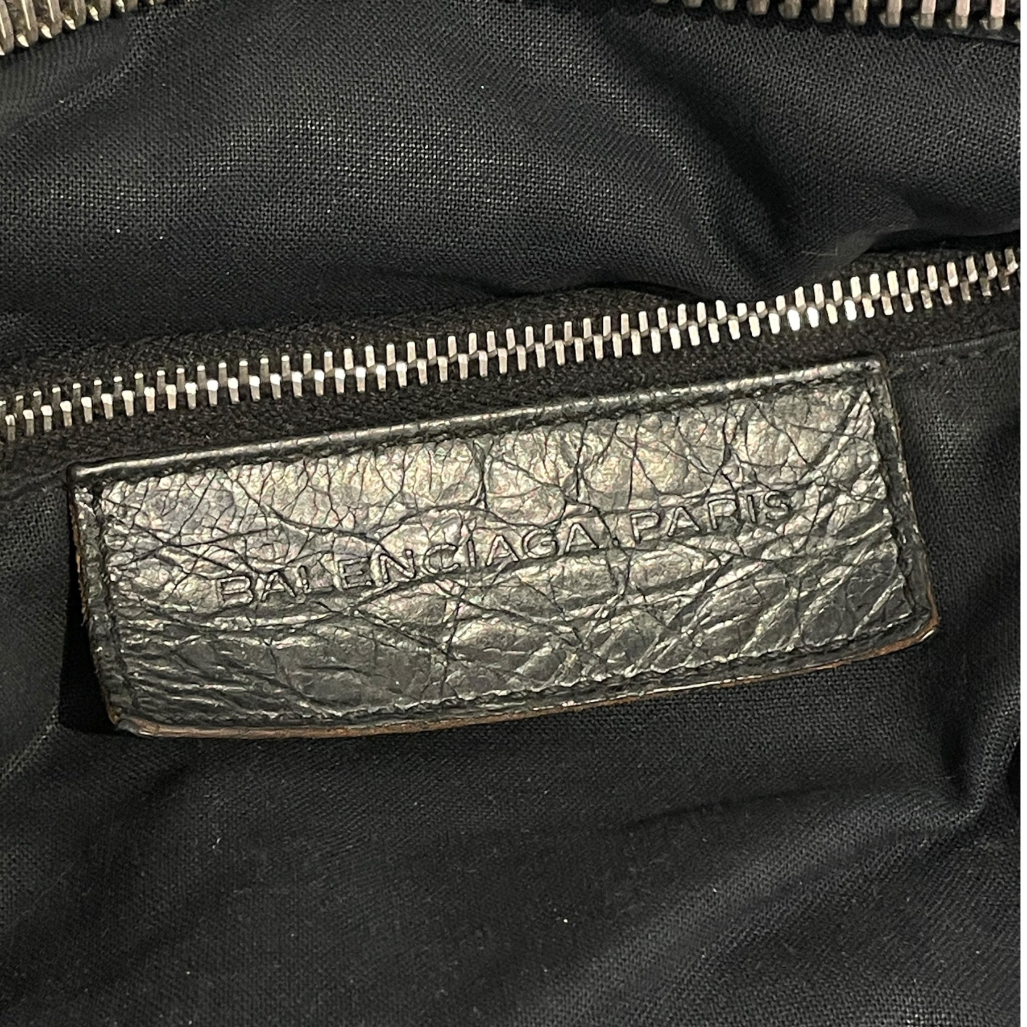 BALENCIAGA/Hand Bag/Leather/BLK/CITY BAG SILVER ZIP BRMYYKT view 5