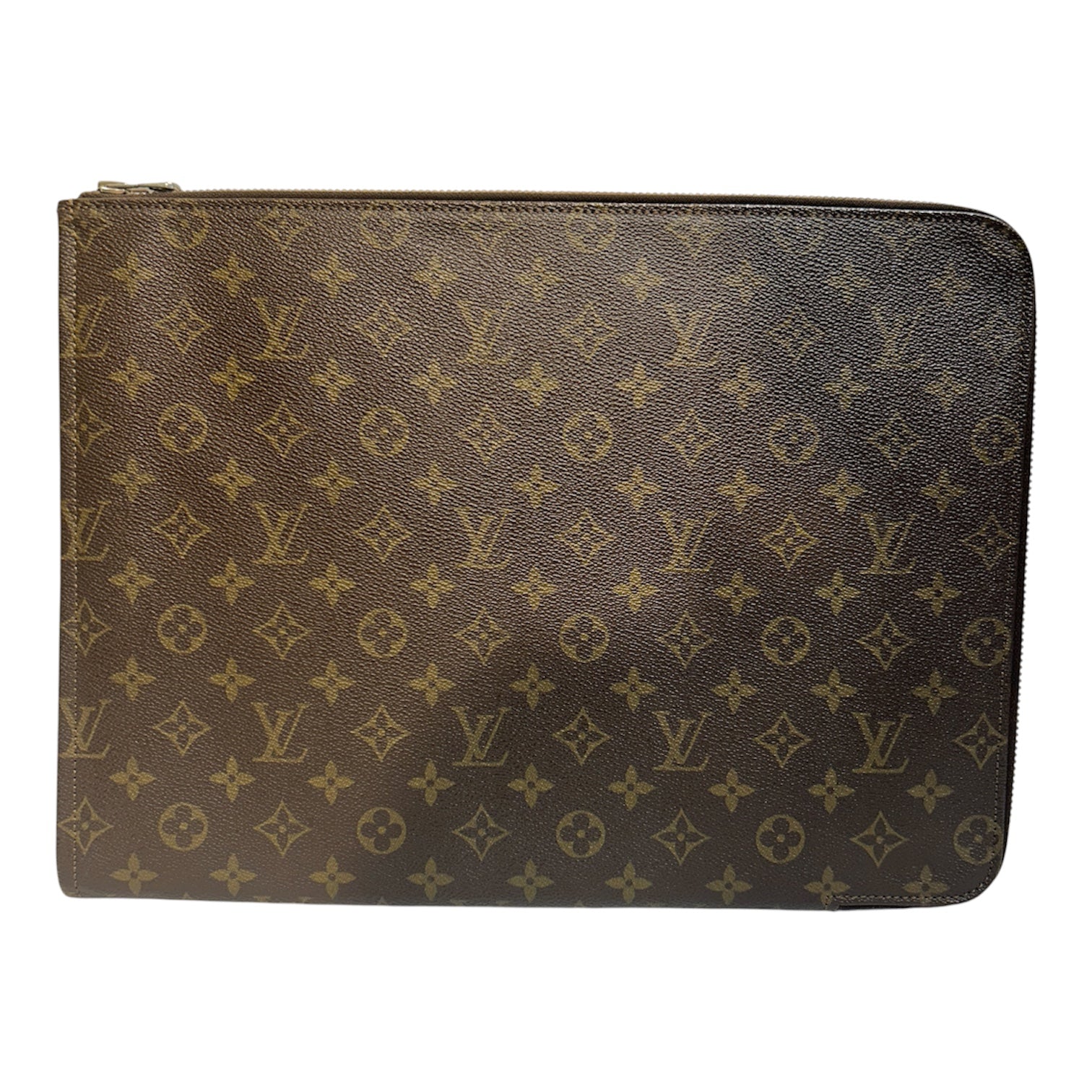 LOUIS VUITTON/Accessories/Monogram/Leather/BRW/M's/Laptop case view 1