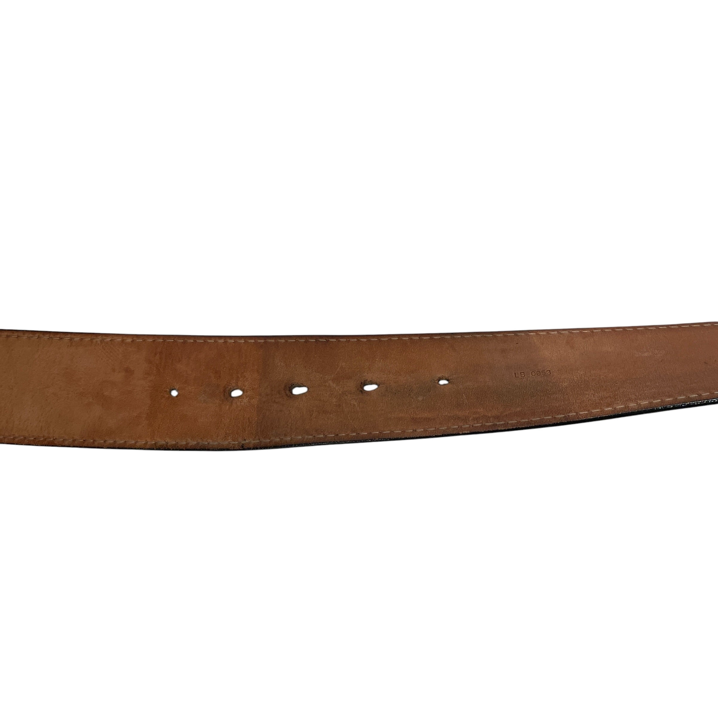 LOUIS VUITTON/Belt/Leather/BLK/TRAVELING REQUISITES BUCKLE view 5