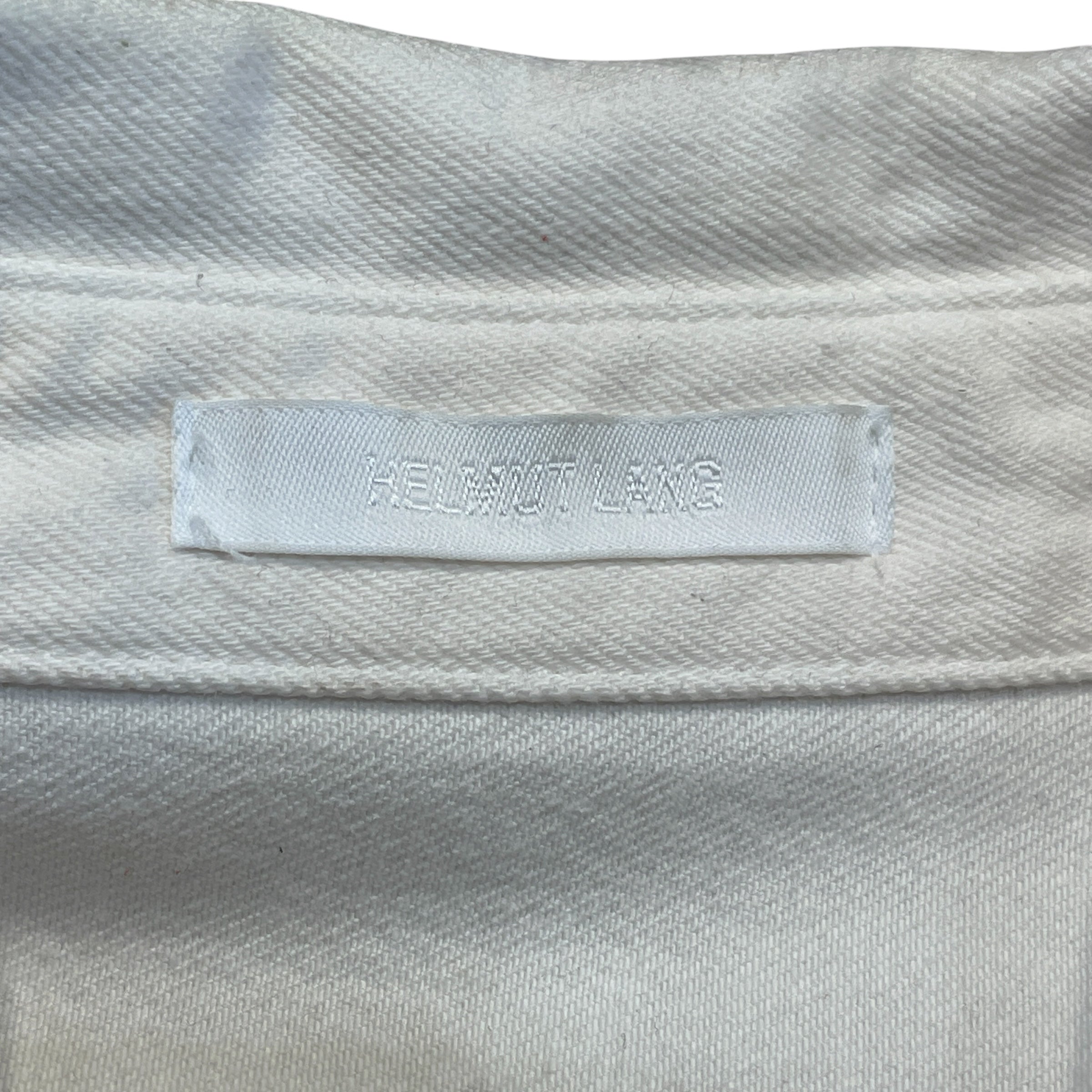 Helmut Lang/LS Shirt/38/Cotton/WHT/Painted Ecru Shirt view 3