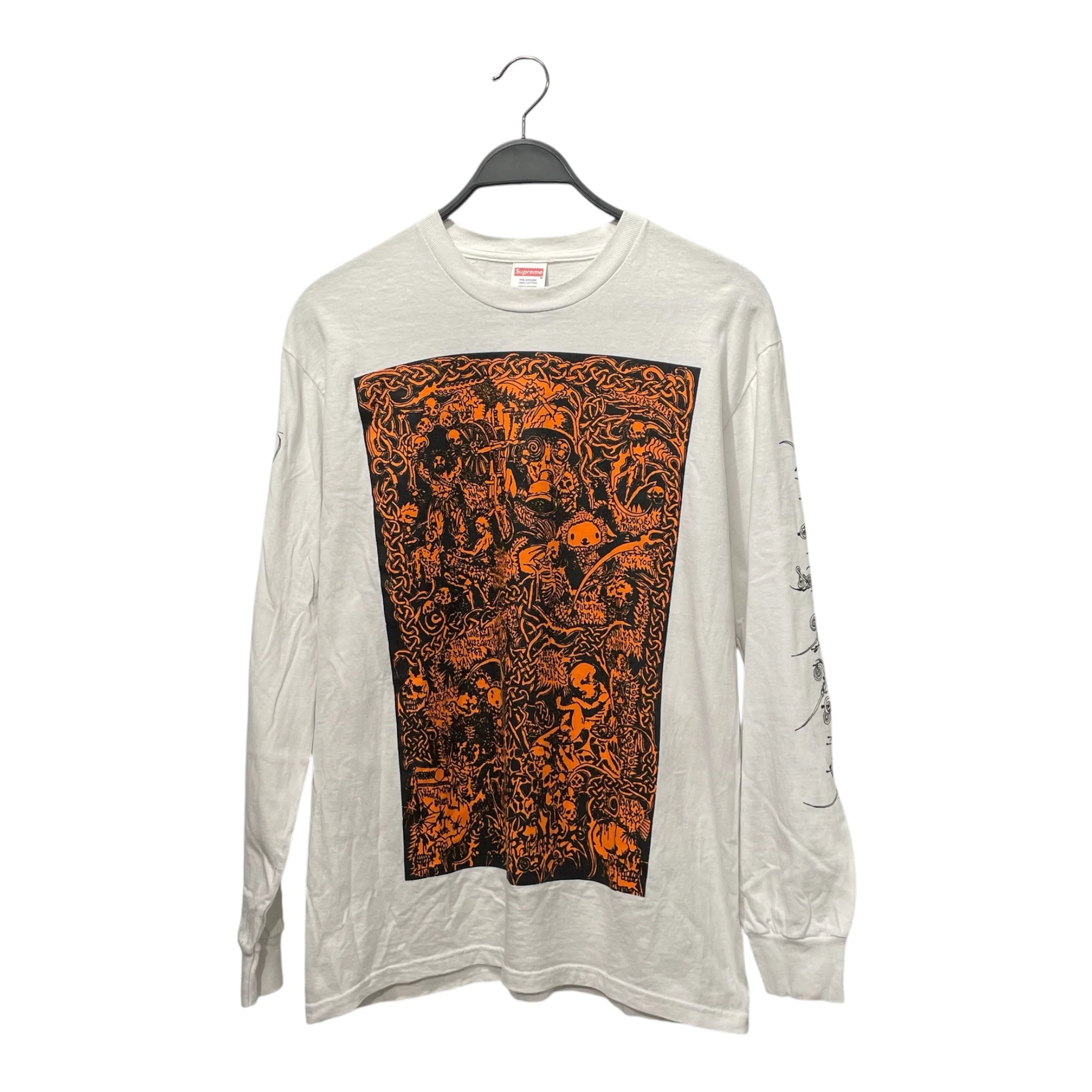 Supreme/LS T-Shirt/M/Cotton/WHT/WOMBAT view 1