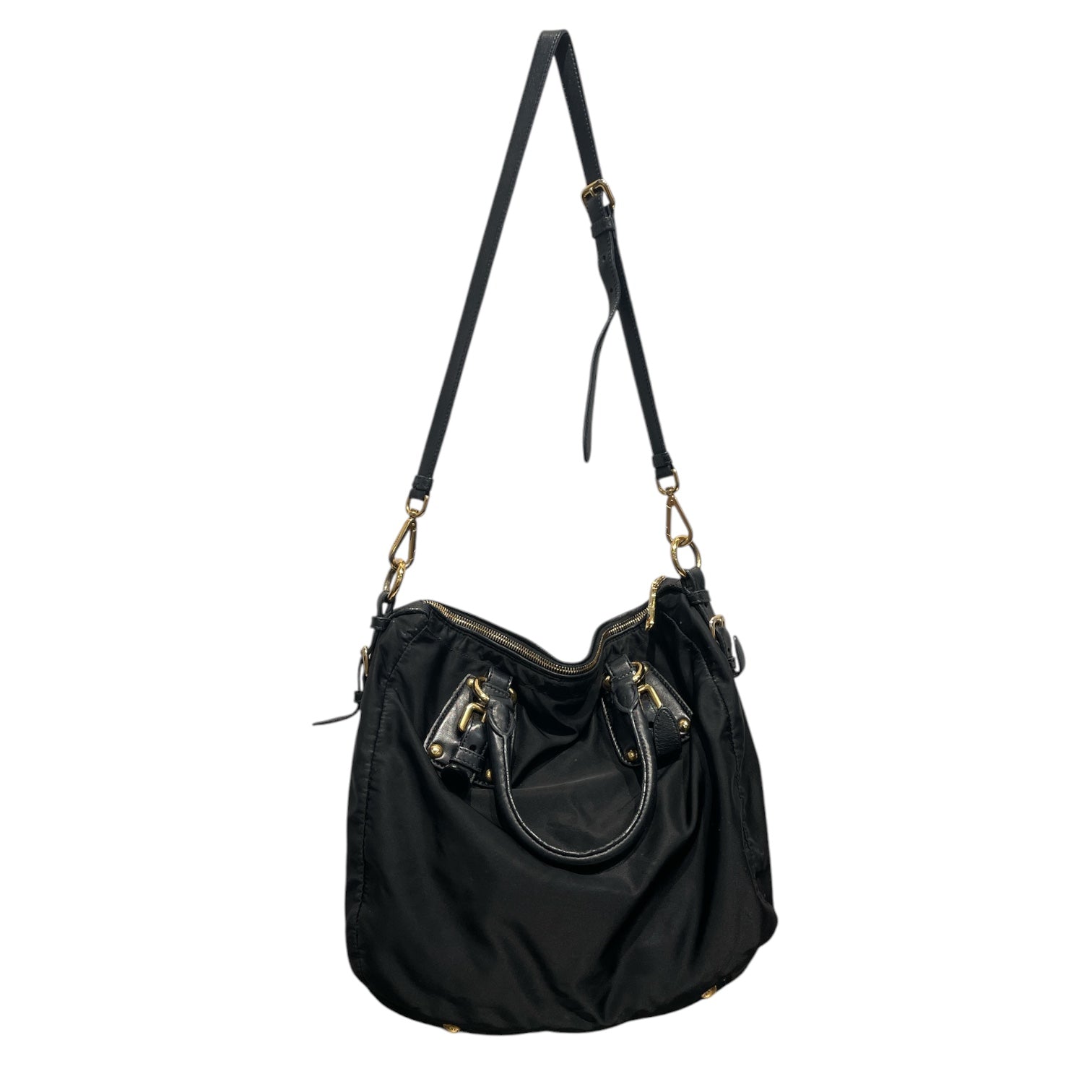 PRADA/Bag/Nylon/BLK/TESSUTO GOLD view 2