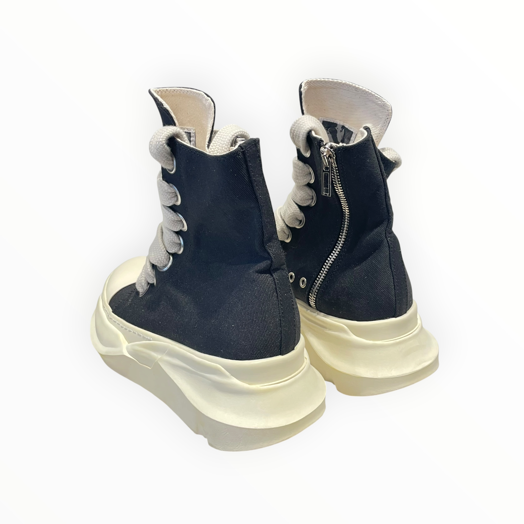 Rick Owens/Hi-Sneakers/EU 40/Cotton/BLK/DRKSHDW Abstract Ramones view 2