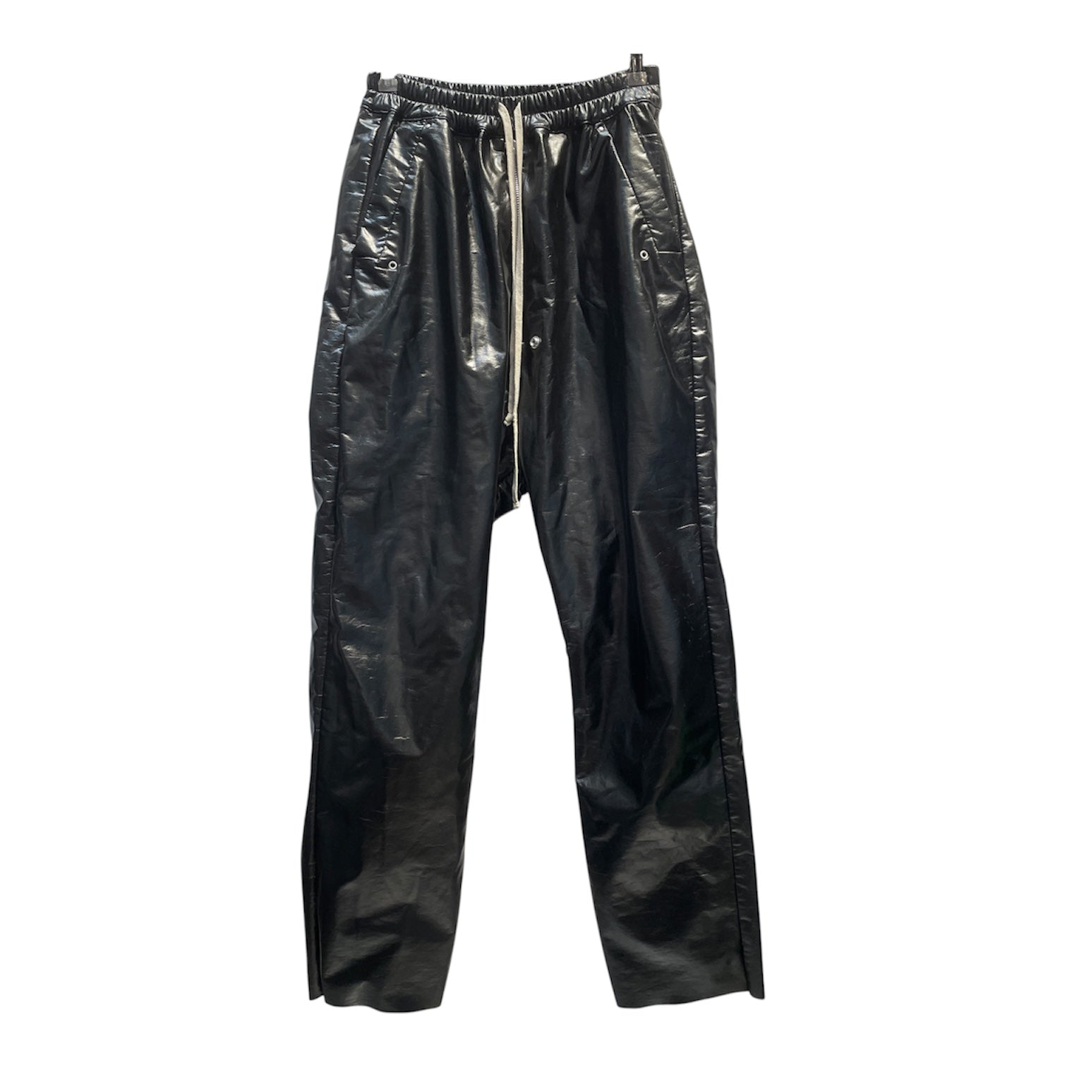 RICK OWENS DRKSHDW/Pants/S/Leather/BLK/MIDDLE ZIP view 1
