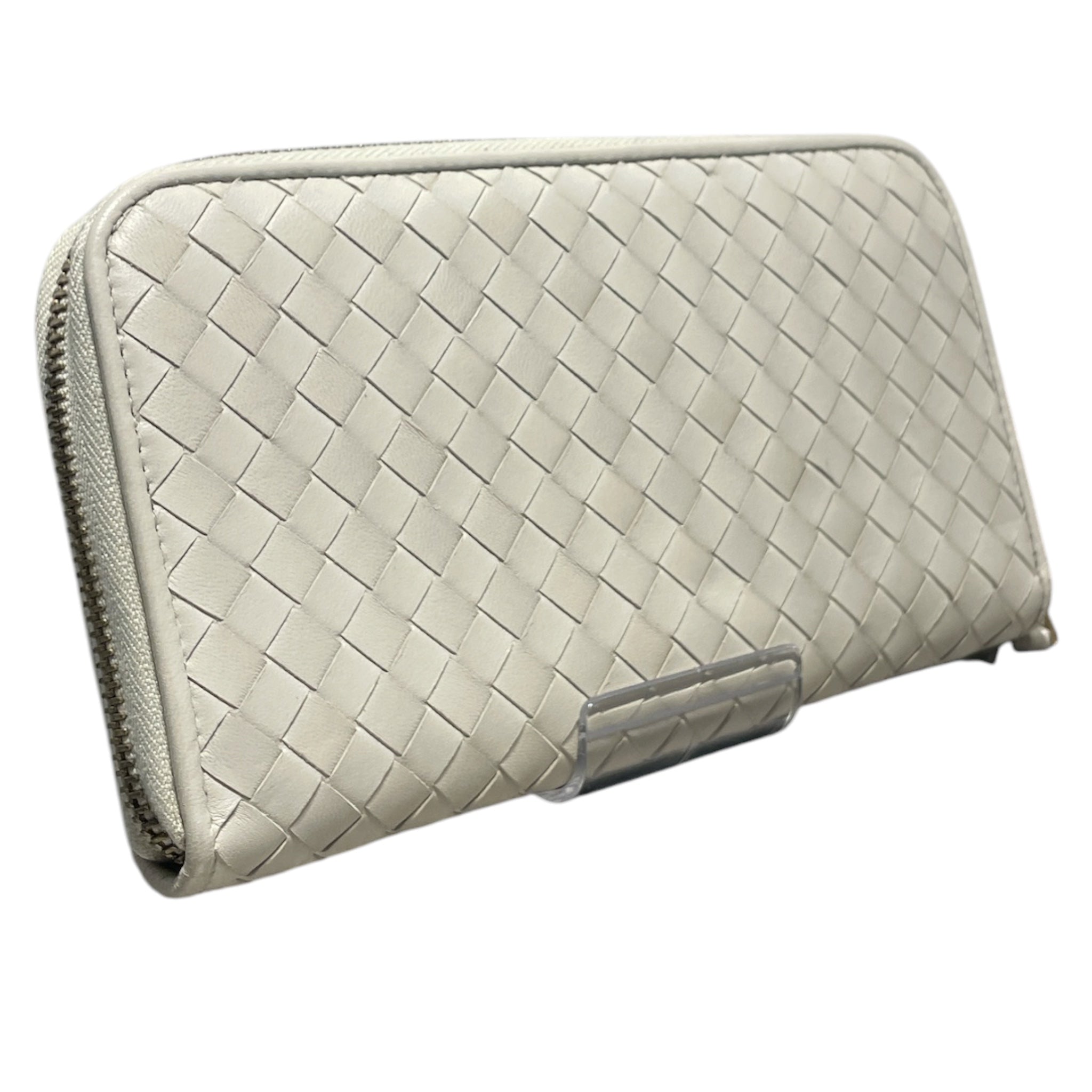 BOTTEGA VENETA/Long Wallet/Leather/WHT/L's/Intrecciato long wallet view 2