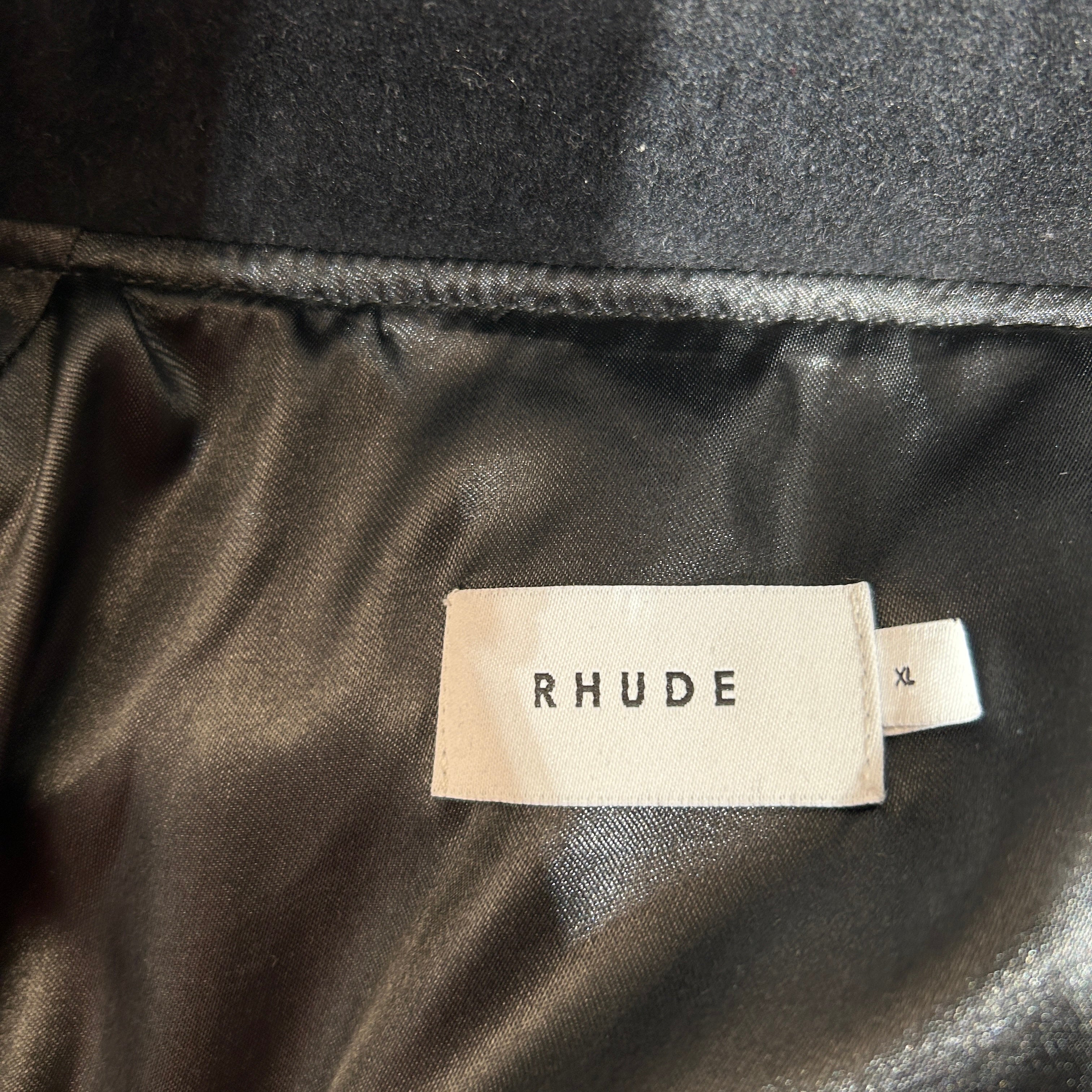 RHUDE/Jacket/XL/Wool/BLK/Graphic/Rhude Boys Teddy Varisty Jacke view 3