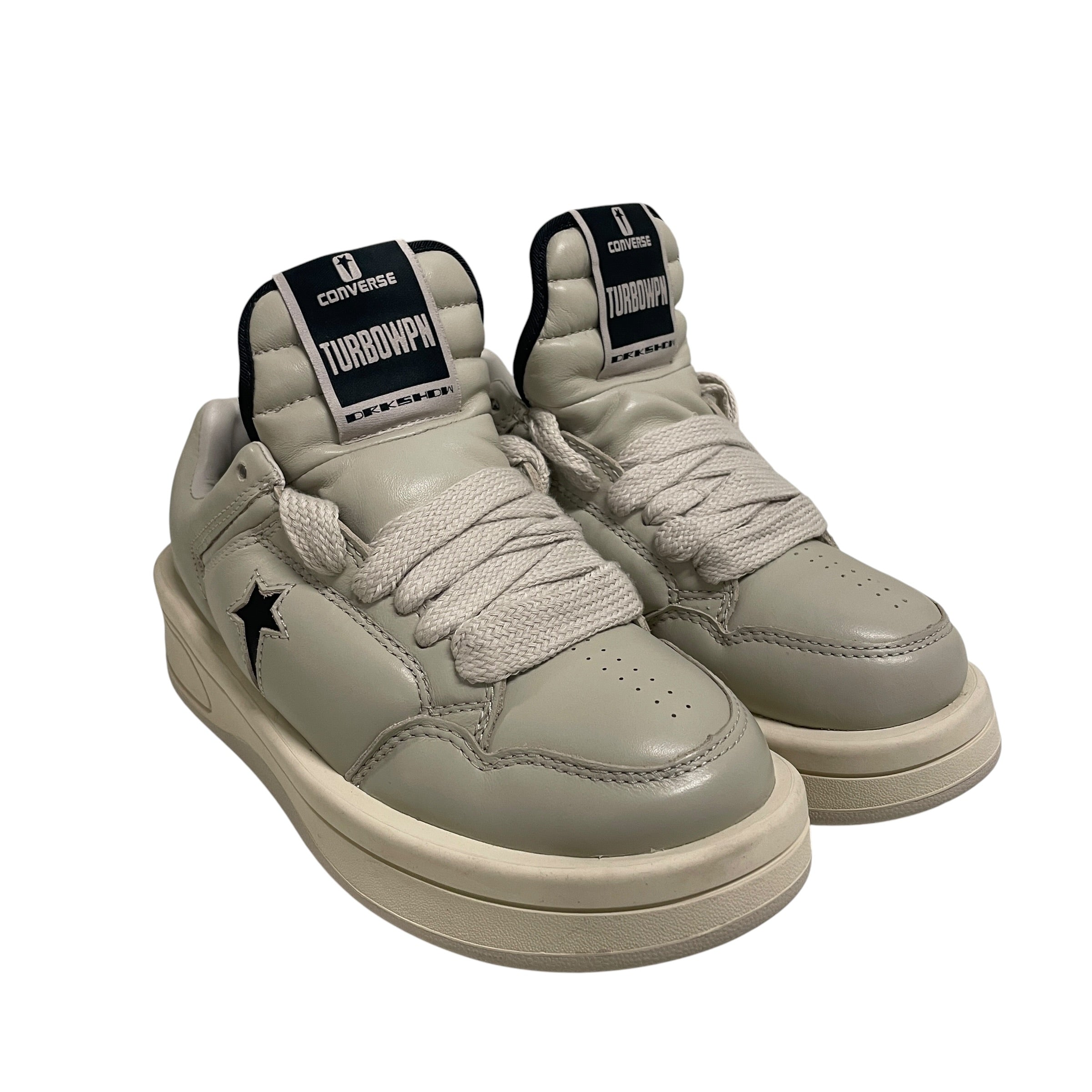 RICK OWENS DRKSHDW/Low-Sneakers/US 6.5/Leather/SLV/TURBOWPN /LOW BLKSTAR view 1