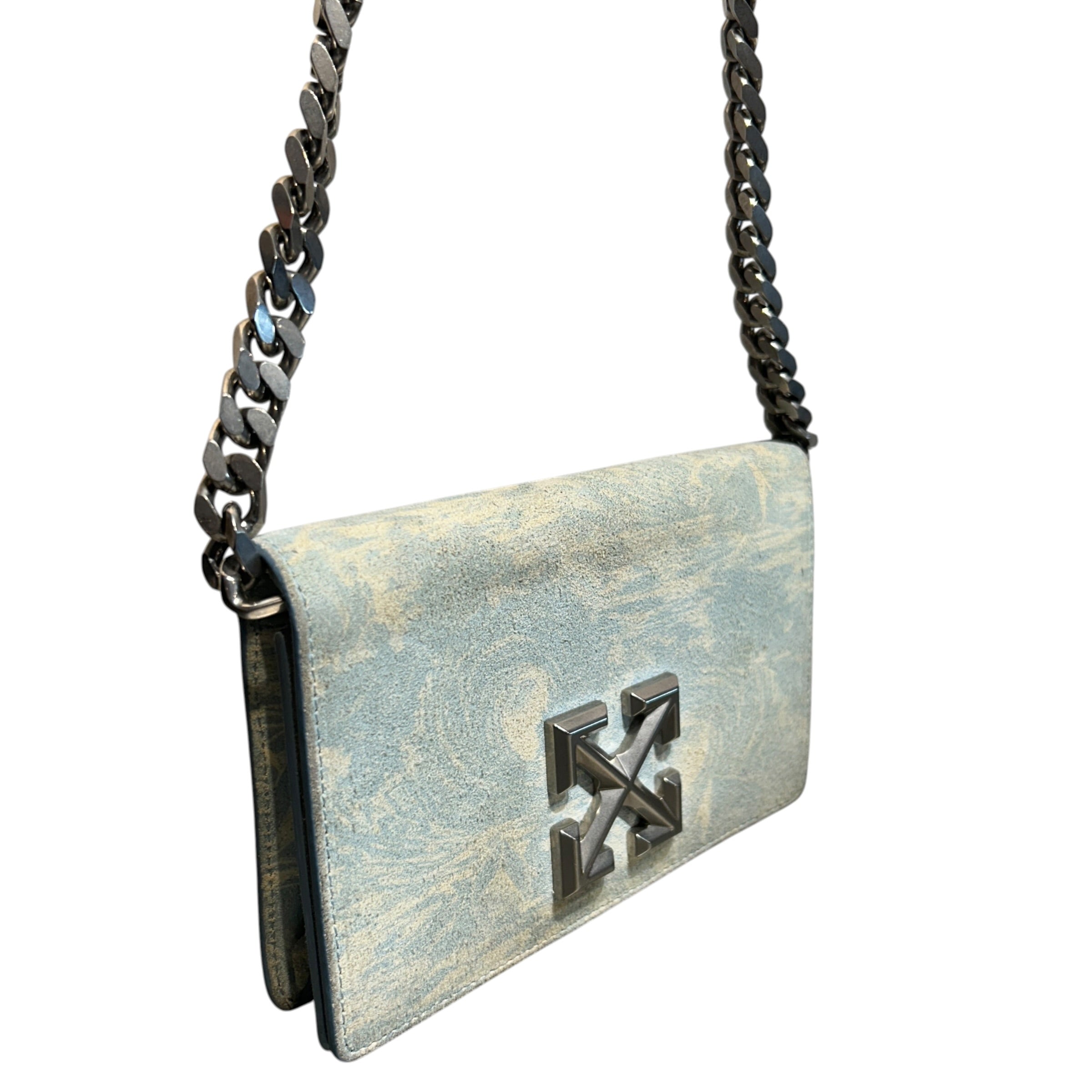 OFF-WHITE/Cross Body Bag/BLU/silver logo hardware view 6