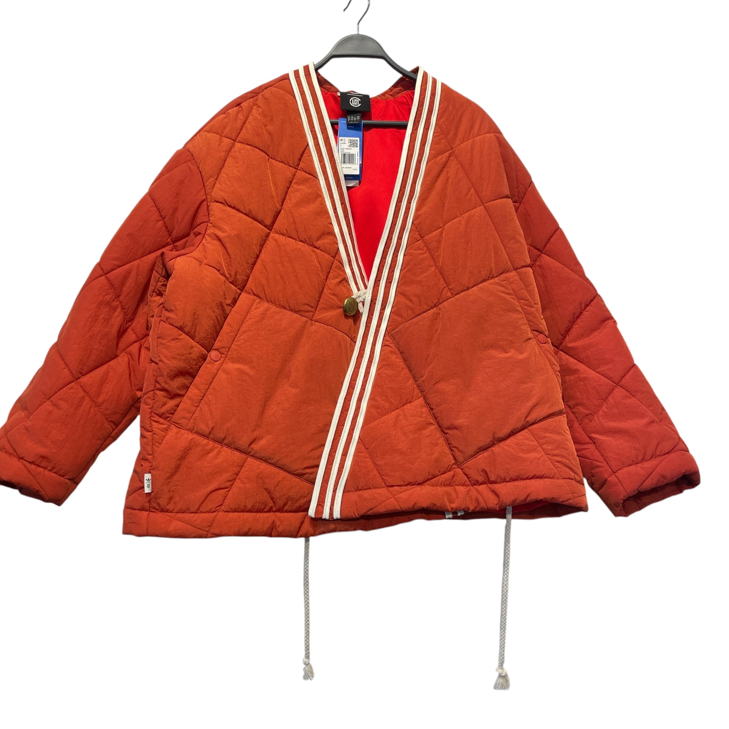 adidas/Quilted Jkt/L/Cotton/ORN/Kung Fu Wrap JAcket view 1