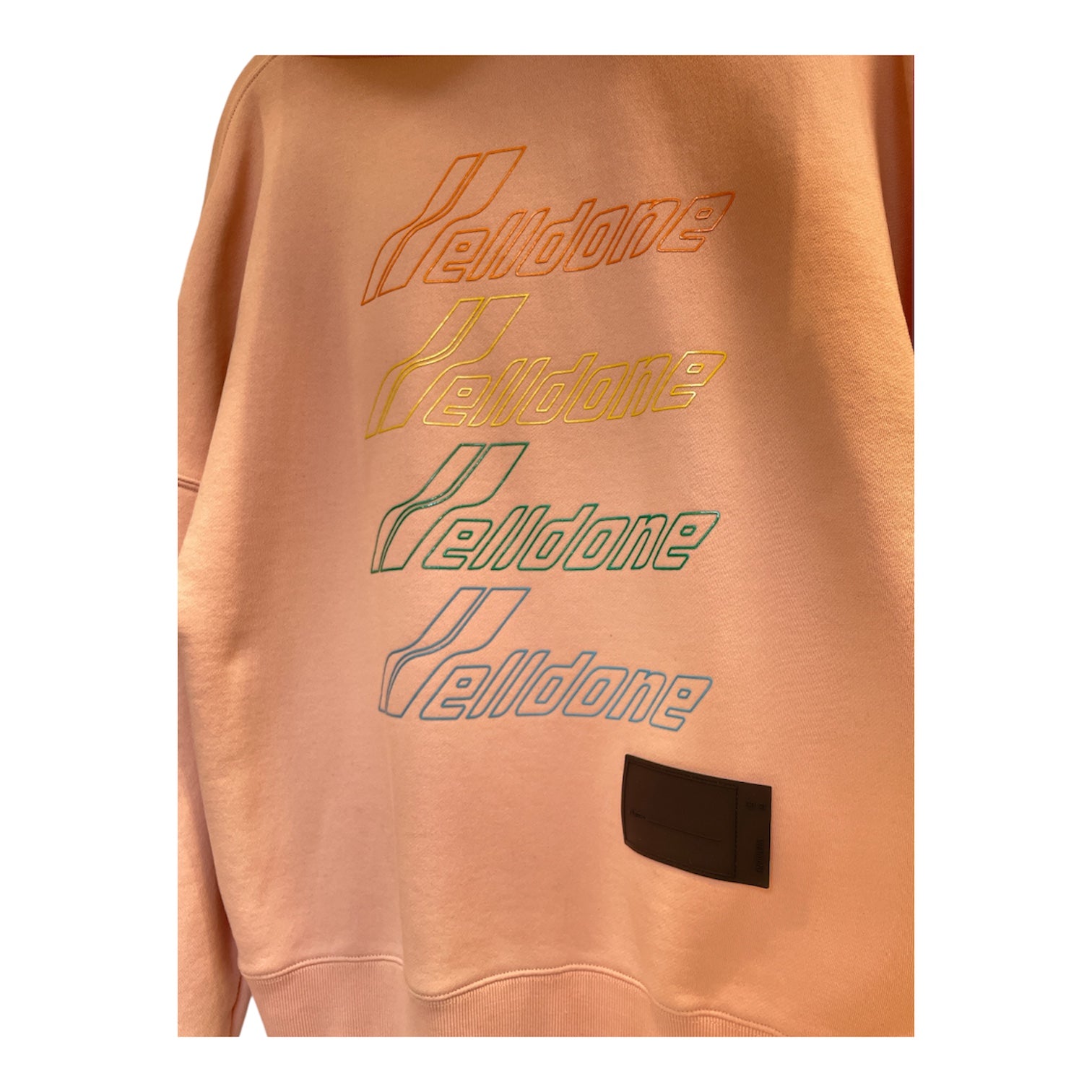 WE11DONE/Hoodie/XS/Cotton/PNK/WE11DONE TRIPLE LOGO BACK view 3