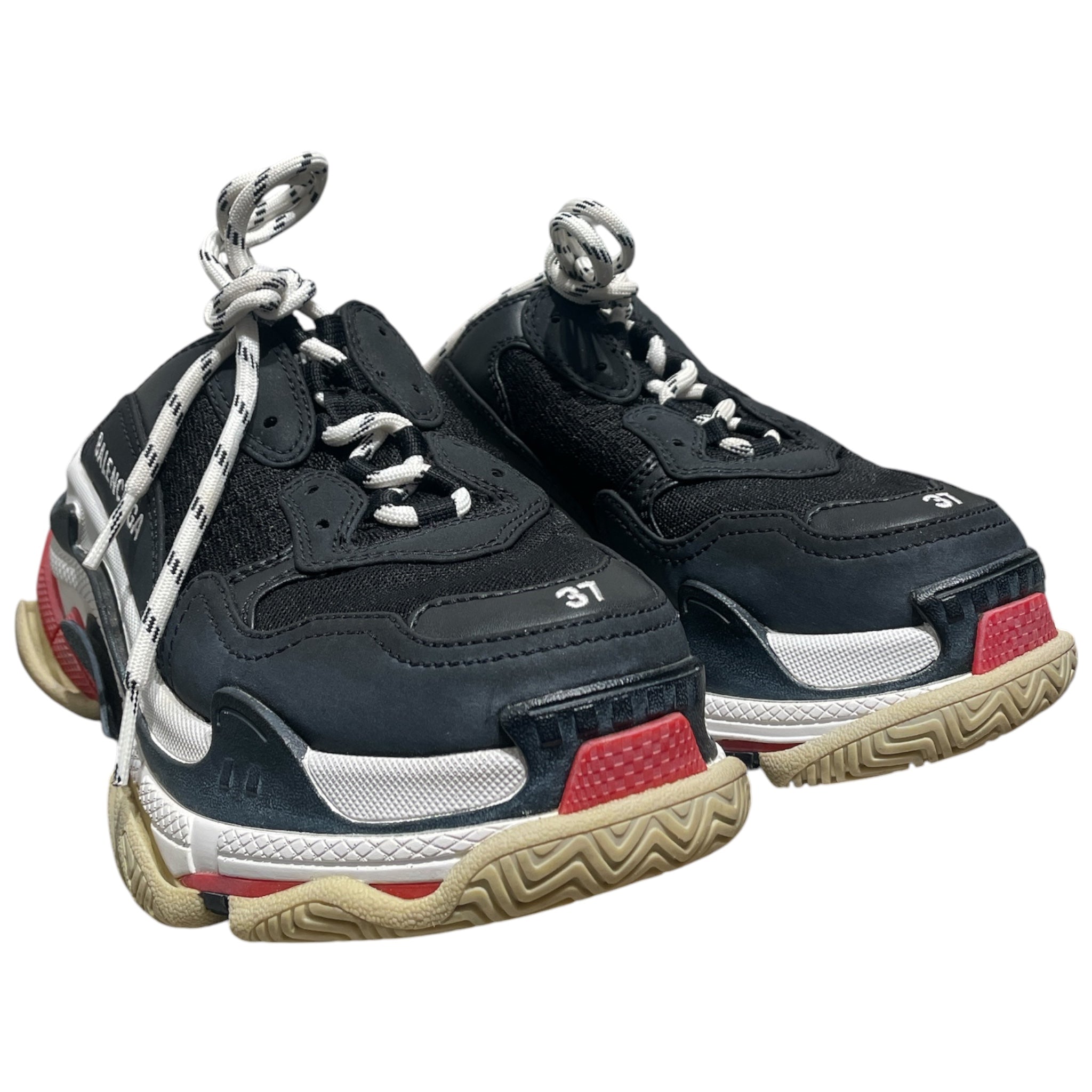 BALENCIAGA/Low-Sneakers/EU 37/Nylon/BLK/triple-s slip on/ view 1
