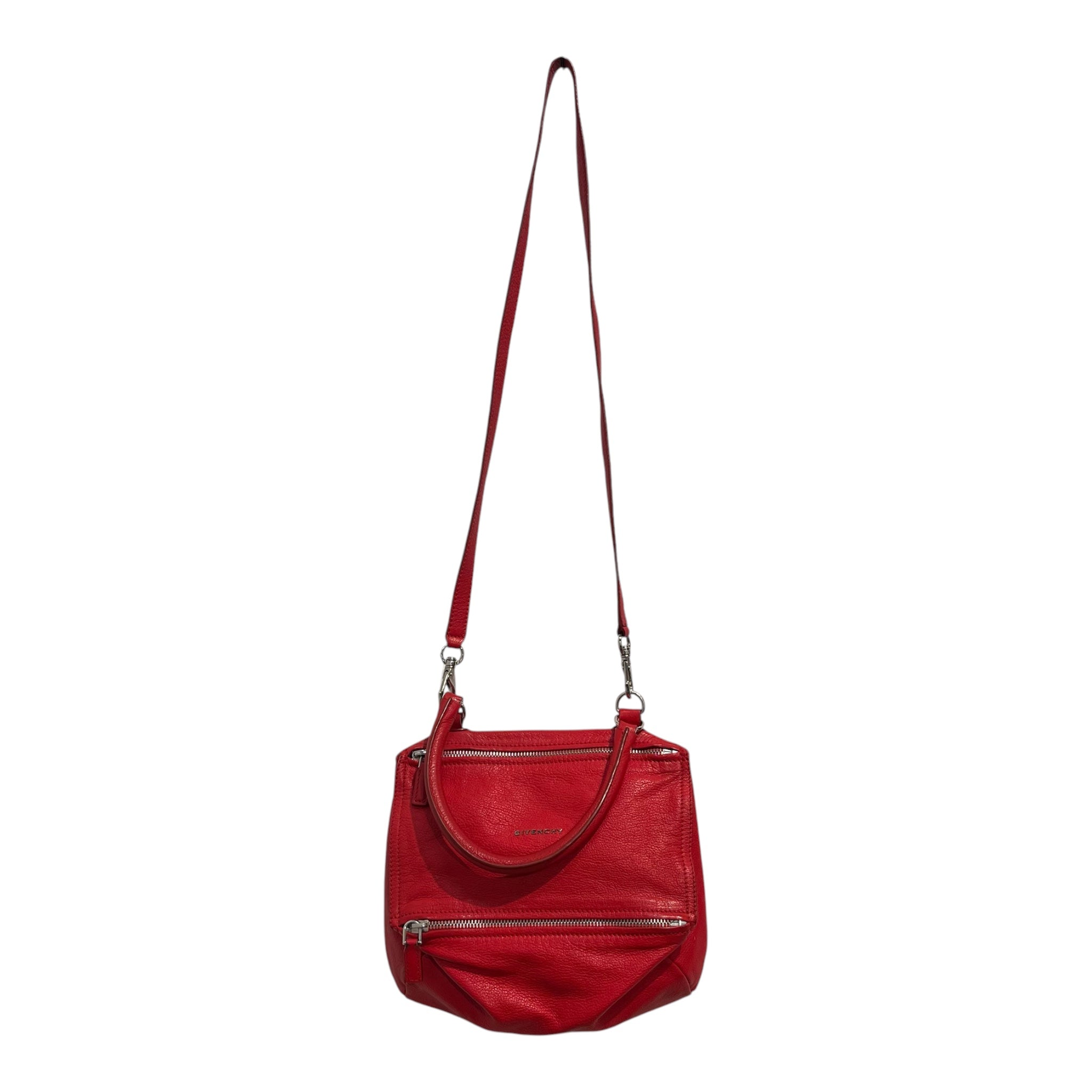 GIVENCHY/Cross Body Bag/Leather/RED/top handle efg0155 view 2