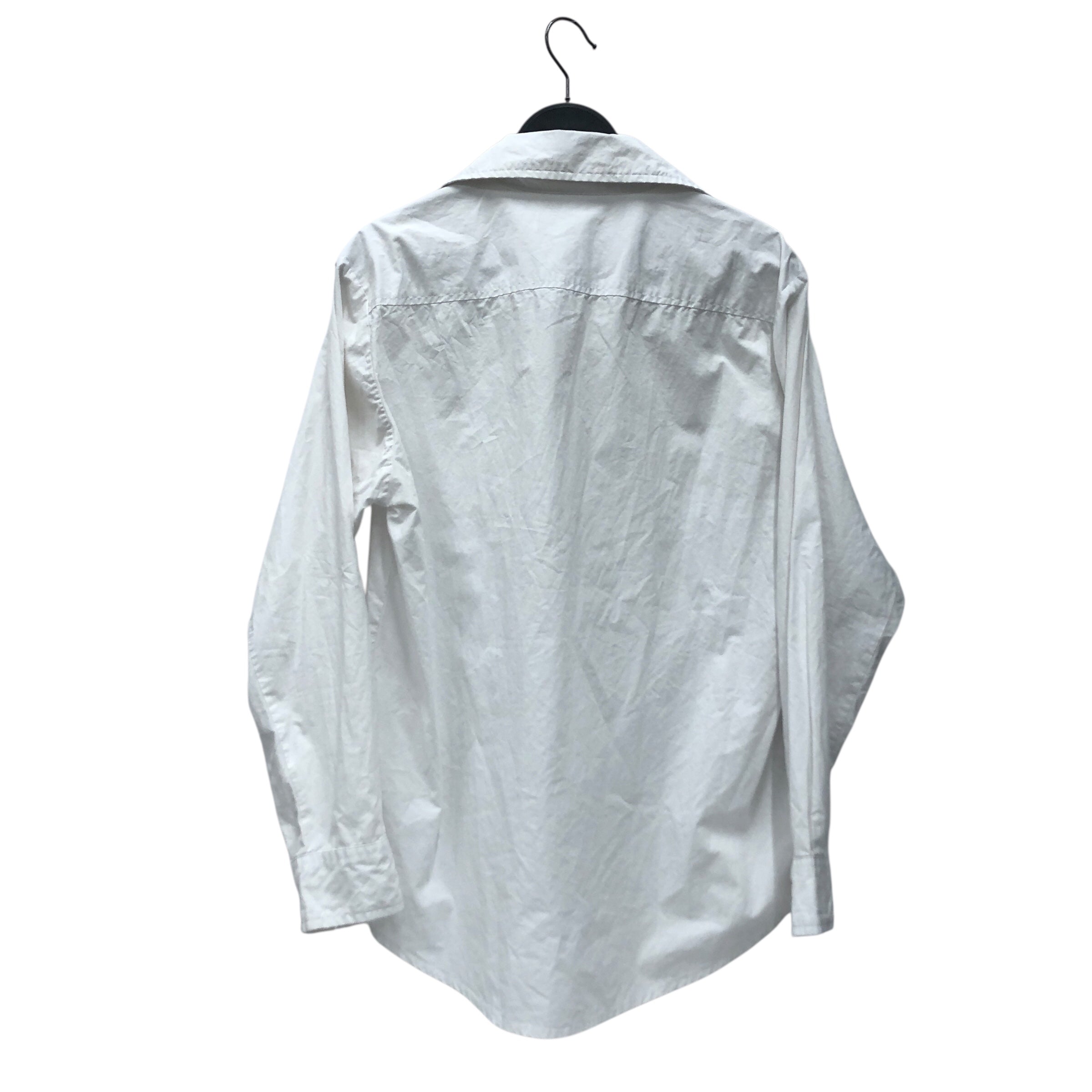 PLAY COMME des GARCONS/LS Shirt/L/Cotton/WHT/2009 black heart on chest view 2