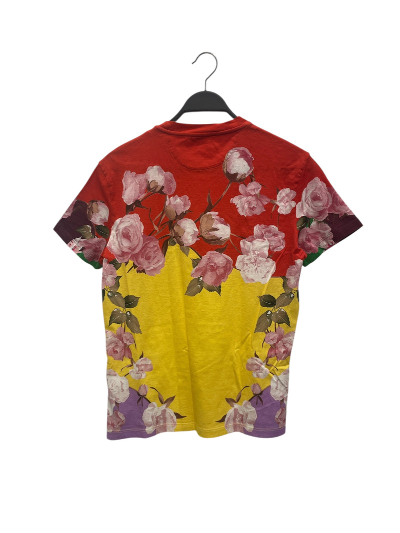 VALENTINO/T-Shirt/S/Cotton/MLT/Floral Pattern/