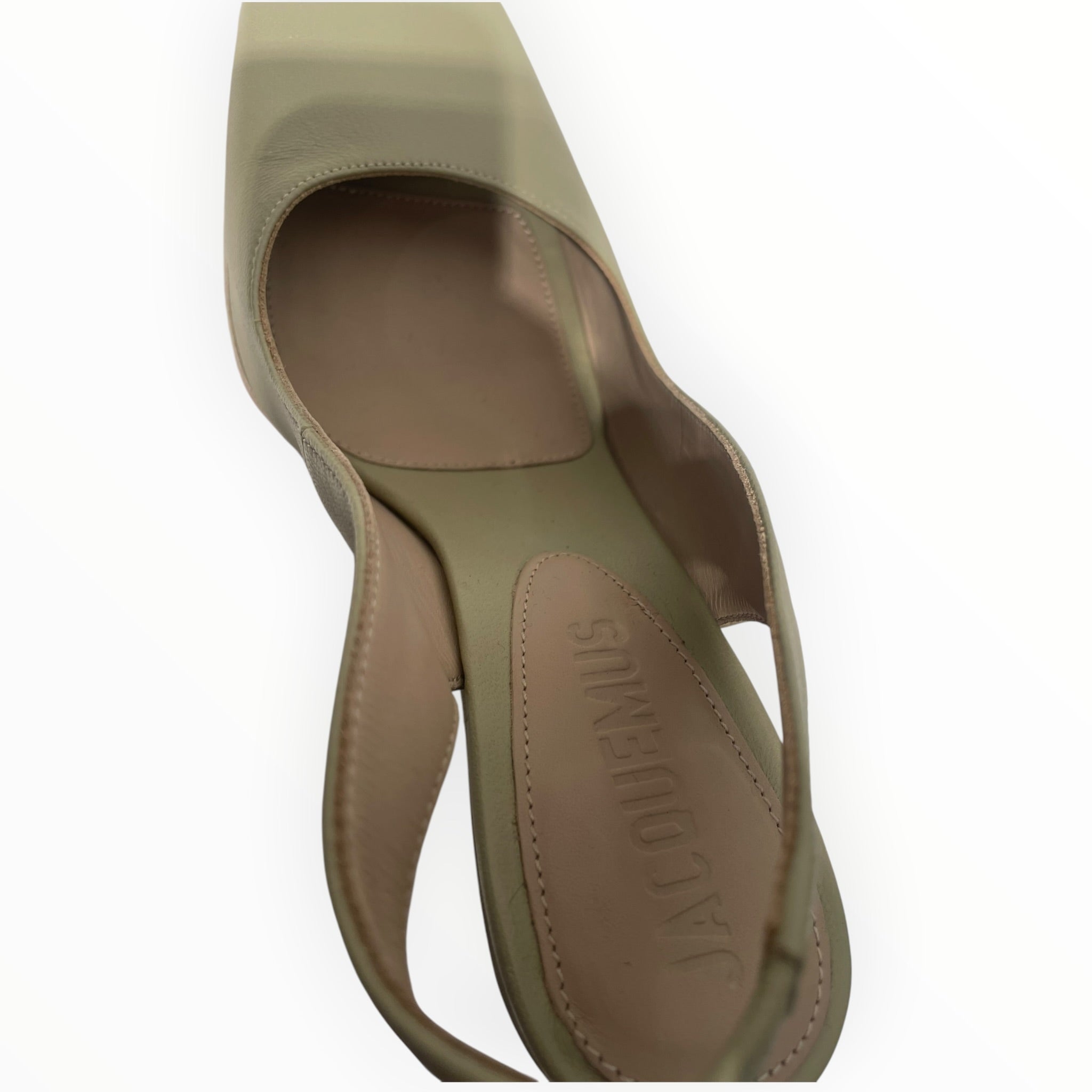 JACQUEMUS/Heels/EU 36/Leather/GRN/SHAPE BLOCK HEEL view 3