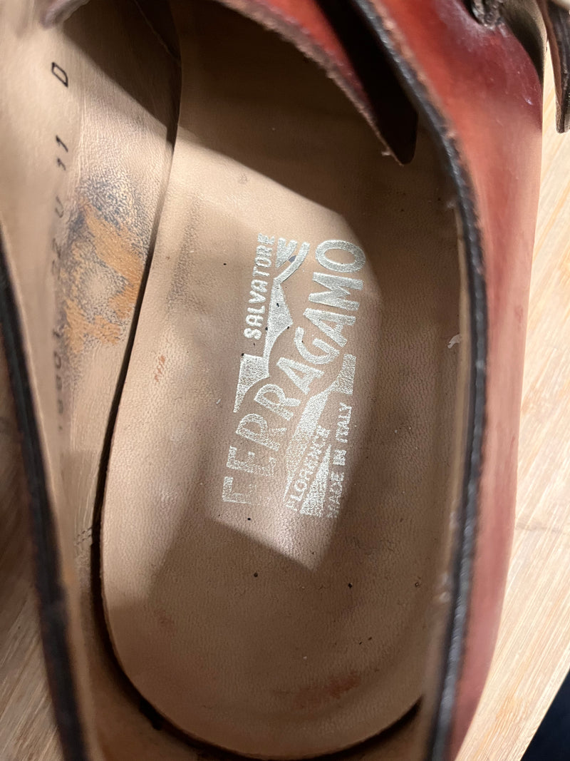 Salvatore Ferragamo/Dress Shoes/US 11/Leather/BRW/