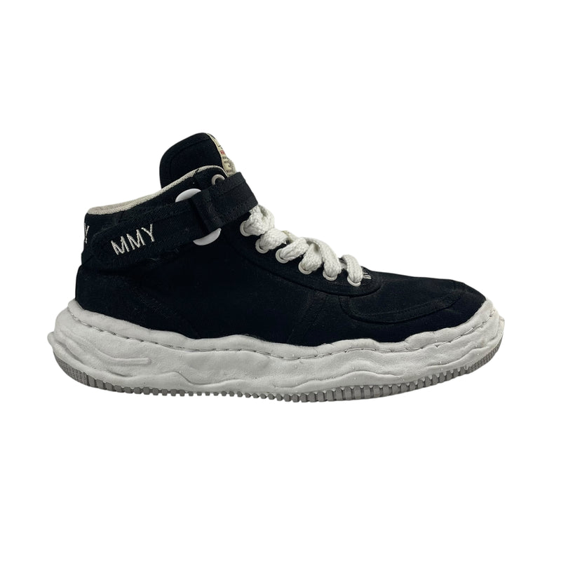 MIHARA YASUHIRO/Hi-Sneakers/US 8/Cotton/BLK/STRAP