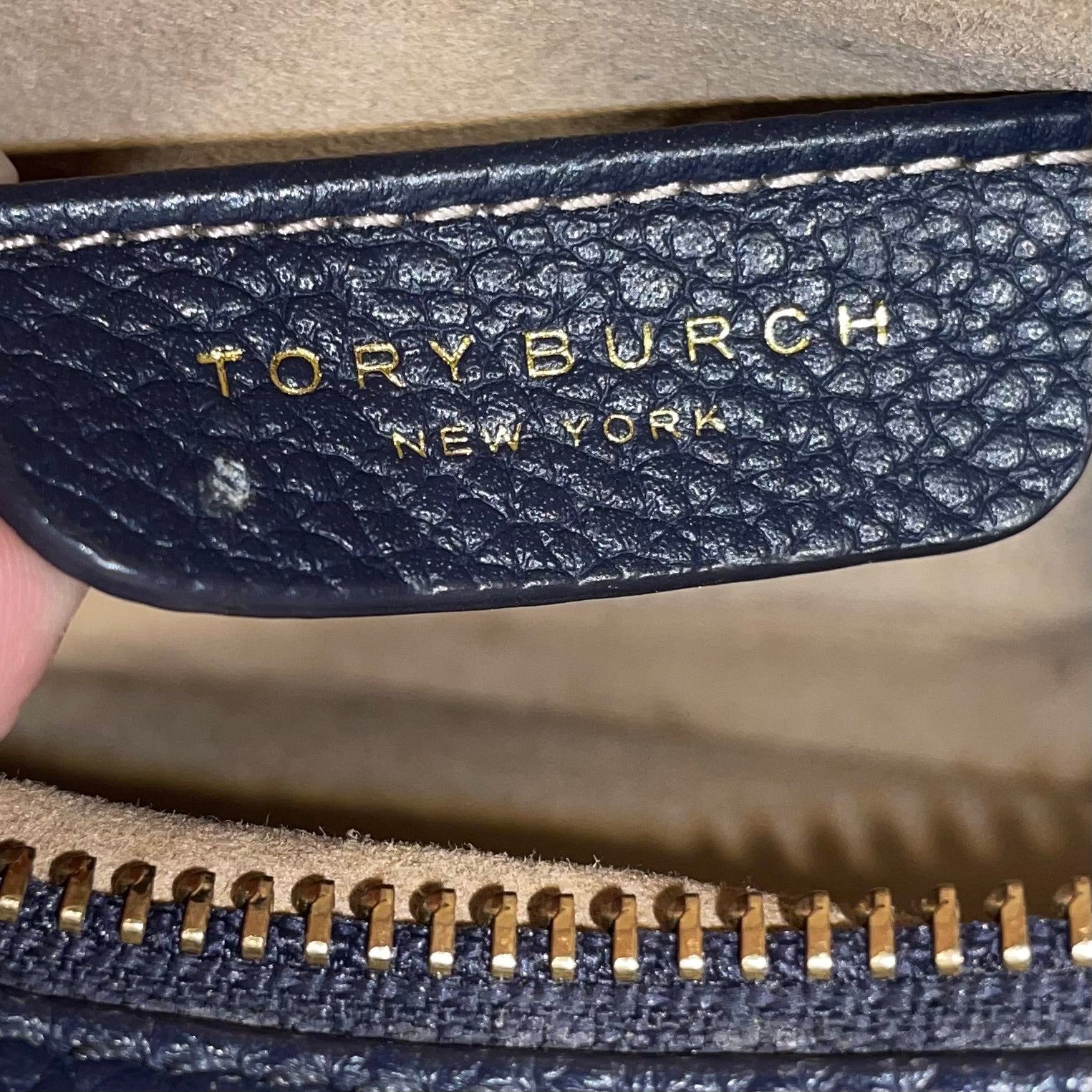 TORY BURCH/Cross Body Bag/Leather/NVY/ view 3