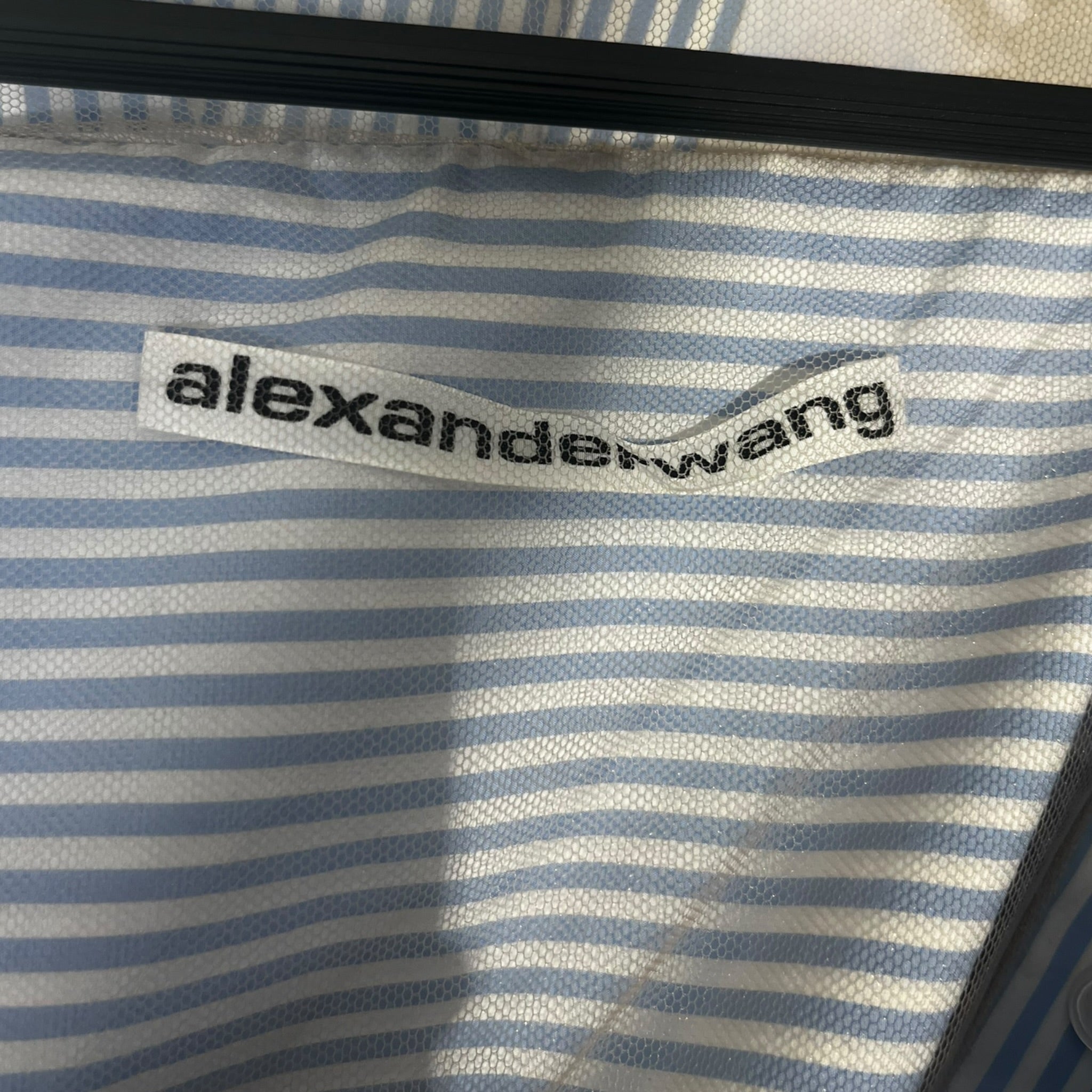 Alexander Wang/LS Blouse/2/Stripe/Cotton/BLU/ASYMMETRIC LS STRIPED view 3