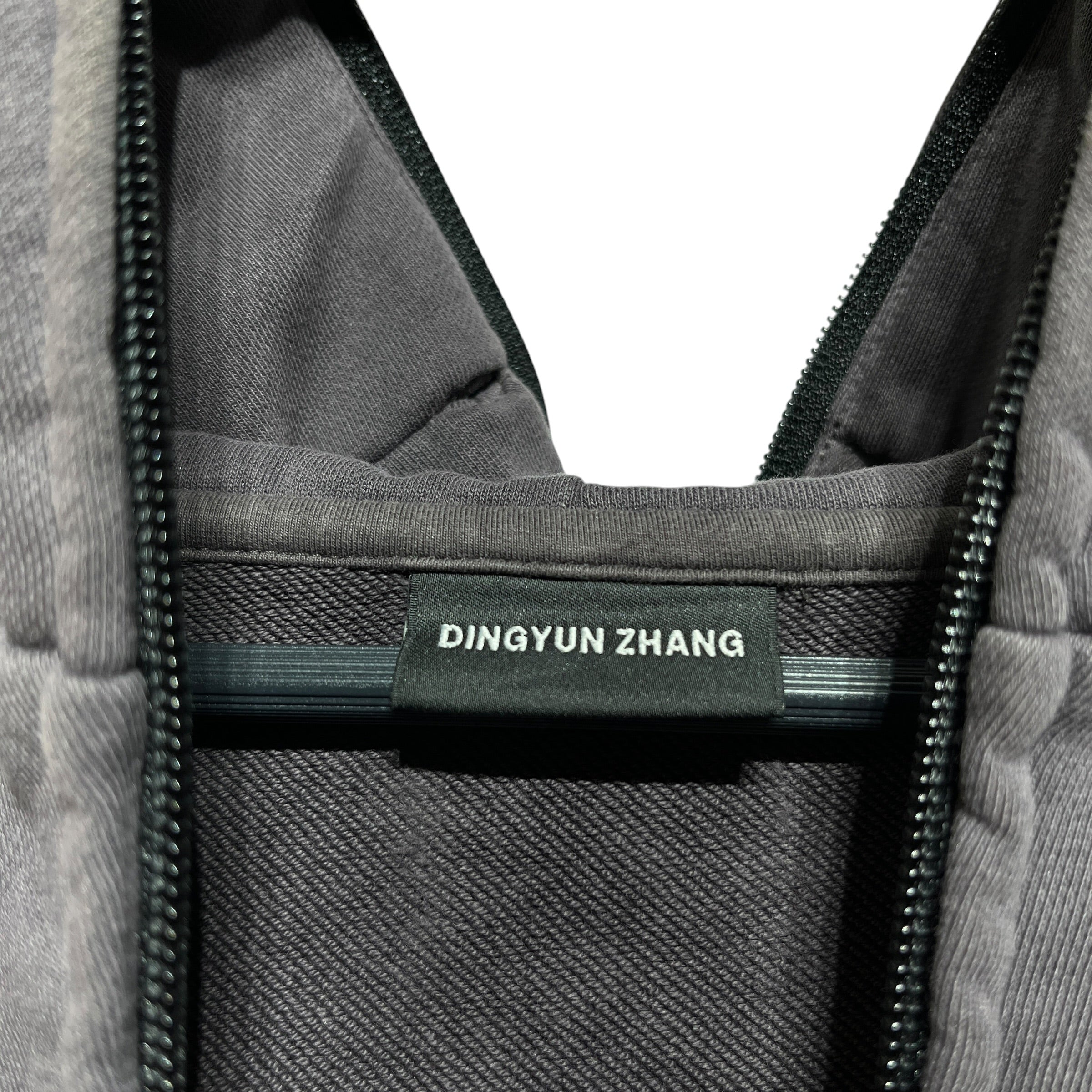 DINGYUN ZHANG/Zip Up Hoodie/XL/Cotton/GRY/TN1 HOODIE view 3