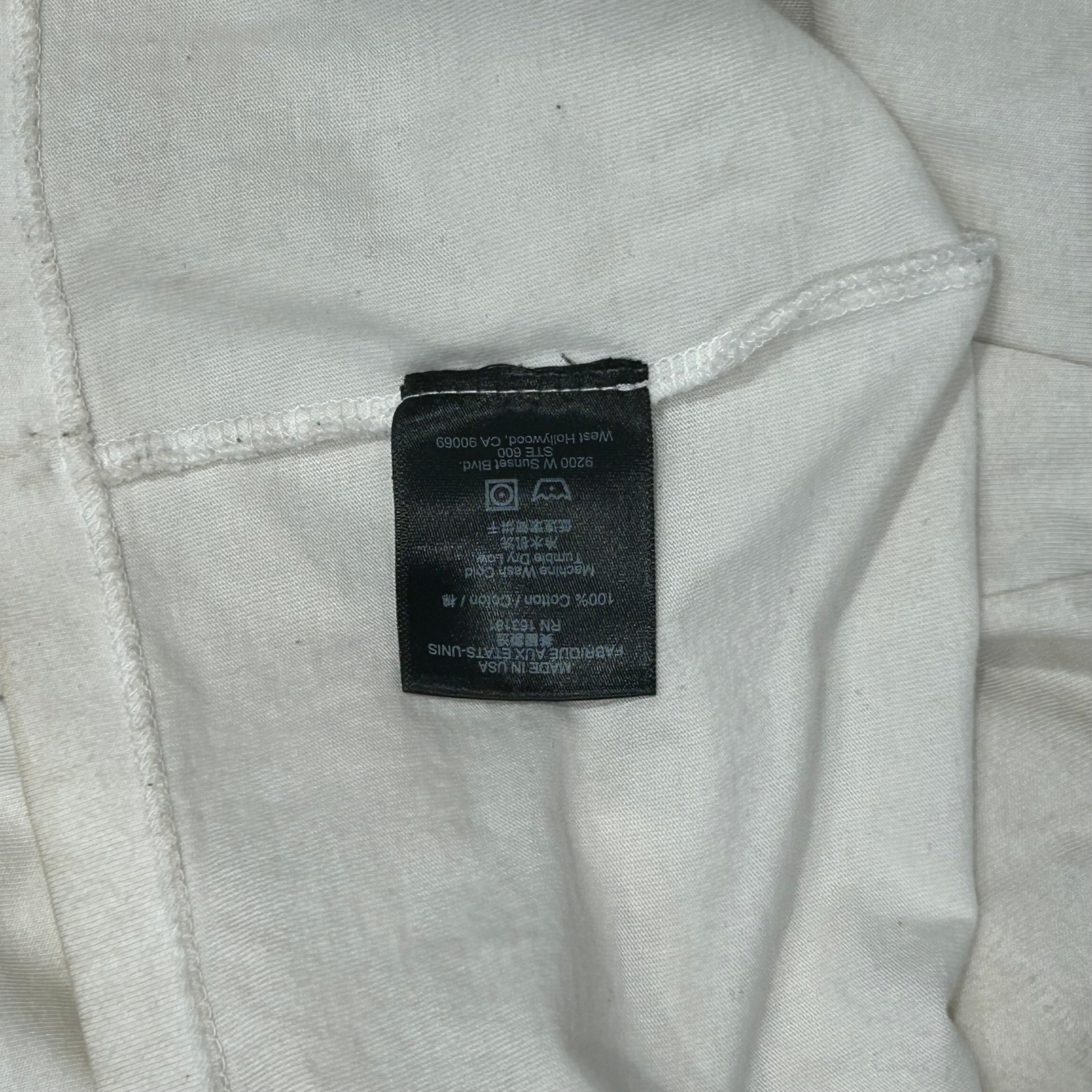 RHUDE/T-Shirt/M/Cotton/WHT/EMBROIDERED SCRIPT LOGO view 4