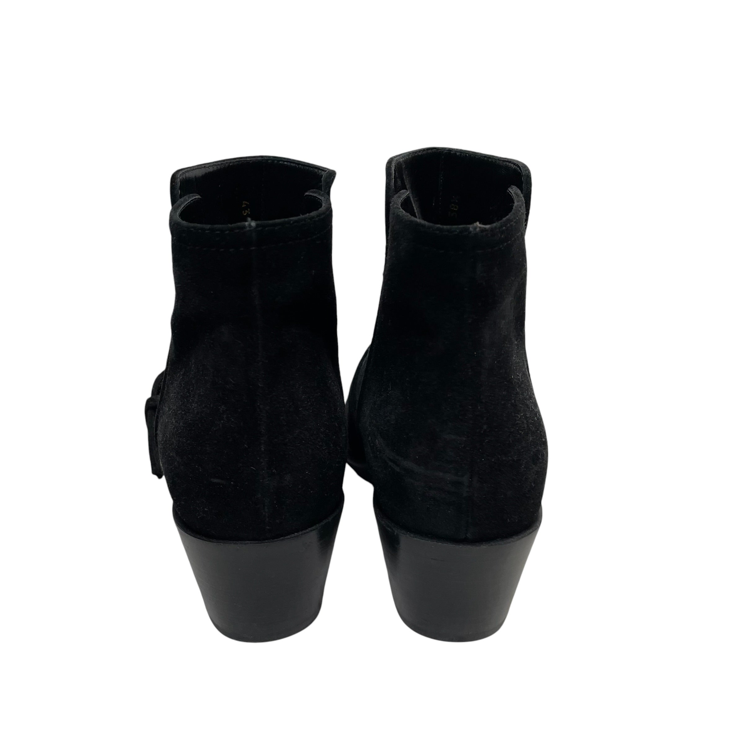 Gianvito Rossi/Boots/EU 38.5/Suede/BLK/ANKLE BOOTS GOLD BUCKLE view 3