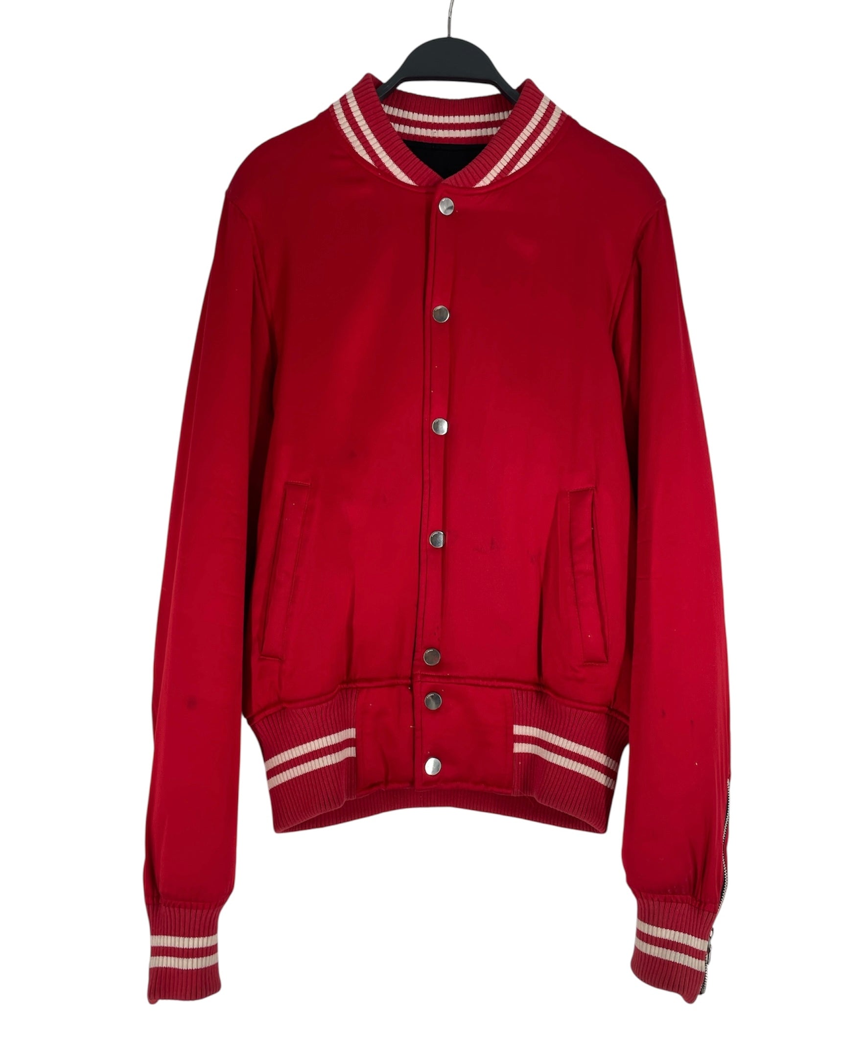 AMIRI/Puffer Jkt/48/Nylon/RED/RED VRSITY JKT BTTN UP view 1