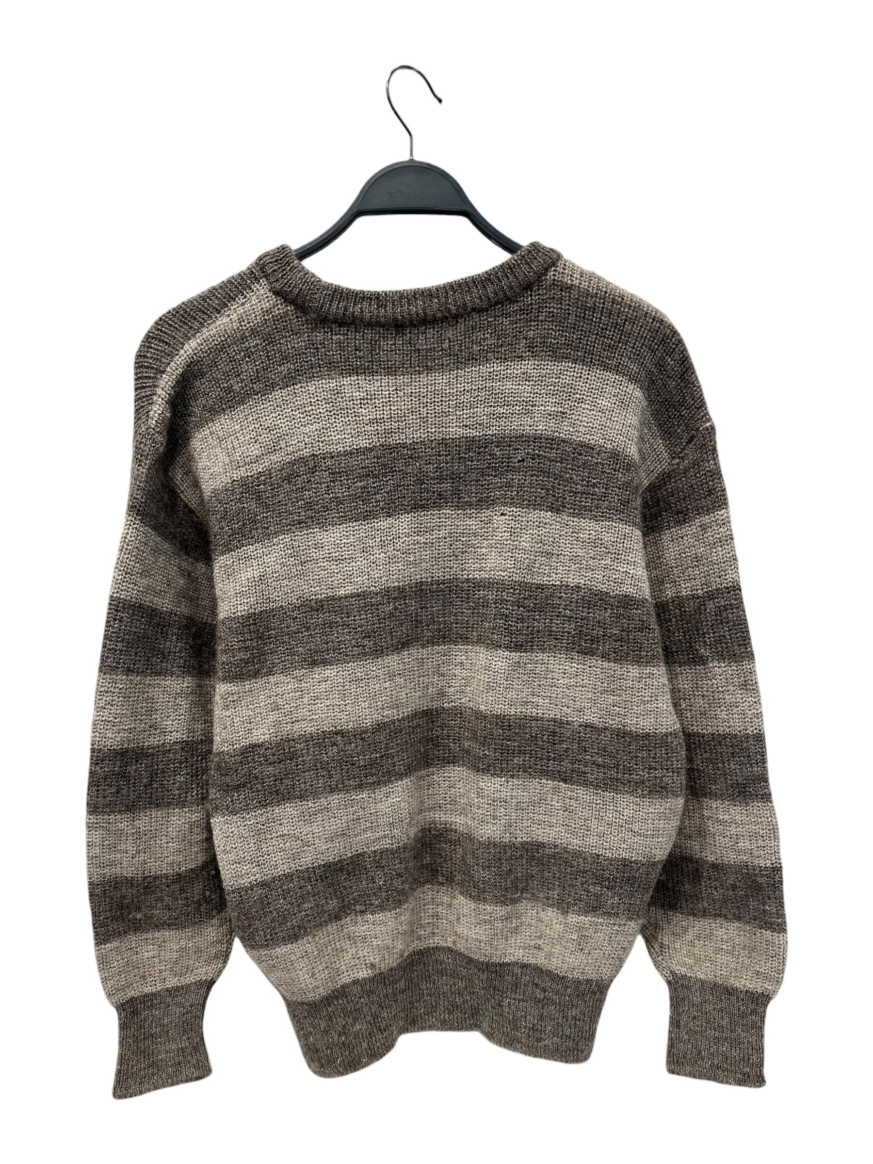 I.S. ISSEY MIYAKE SPORT/Heavy Sweater/Stripe/Wool/BEG/ view 2