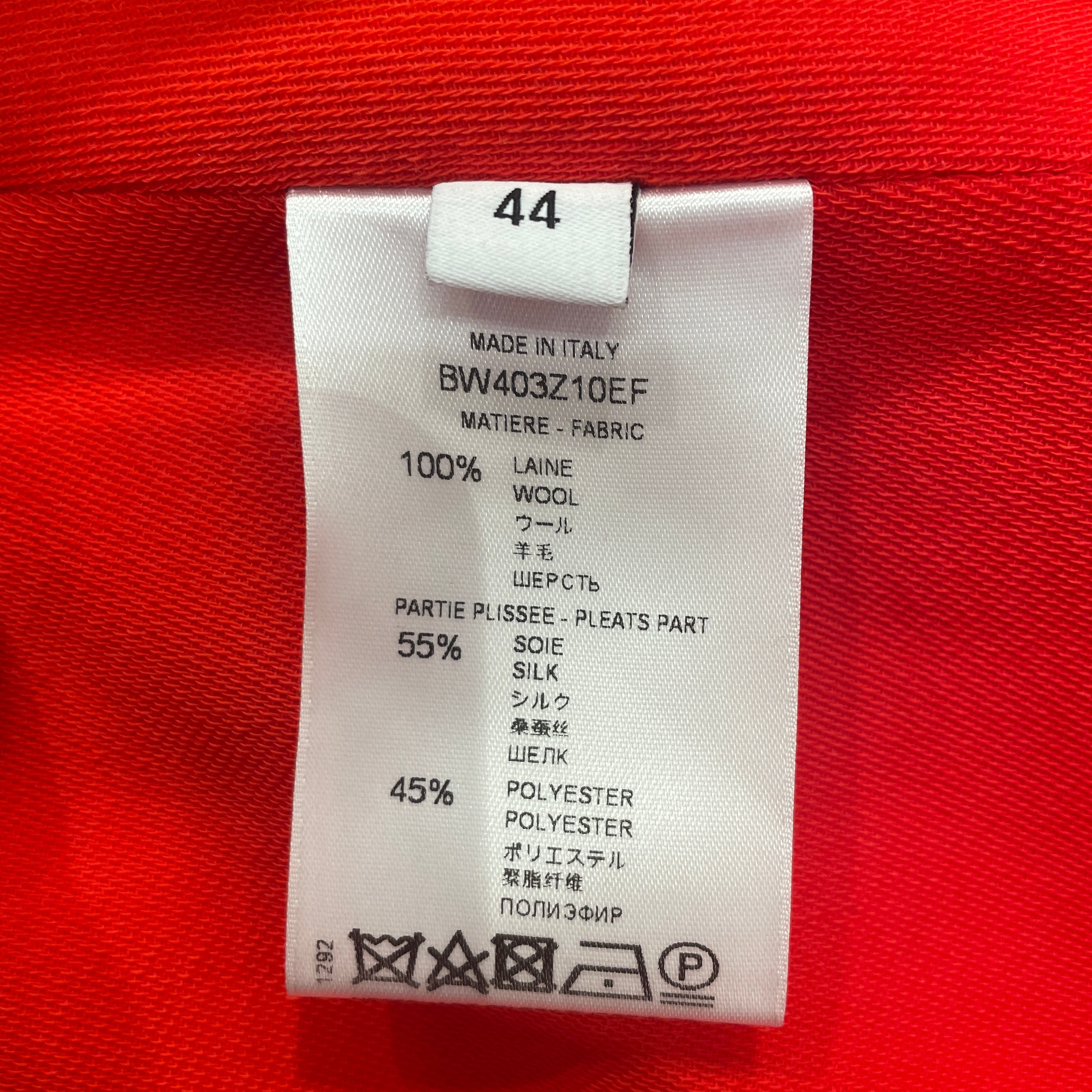 GIVENCHY/Skirt/44/Cotton/RED/Pleated/ view 5