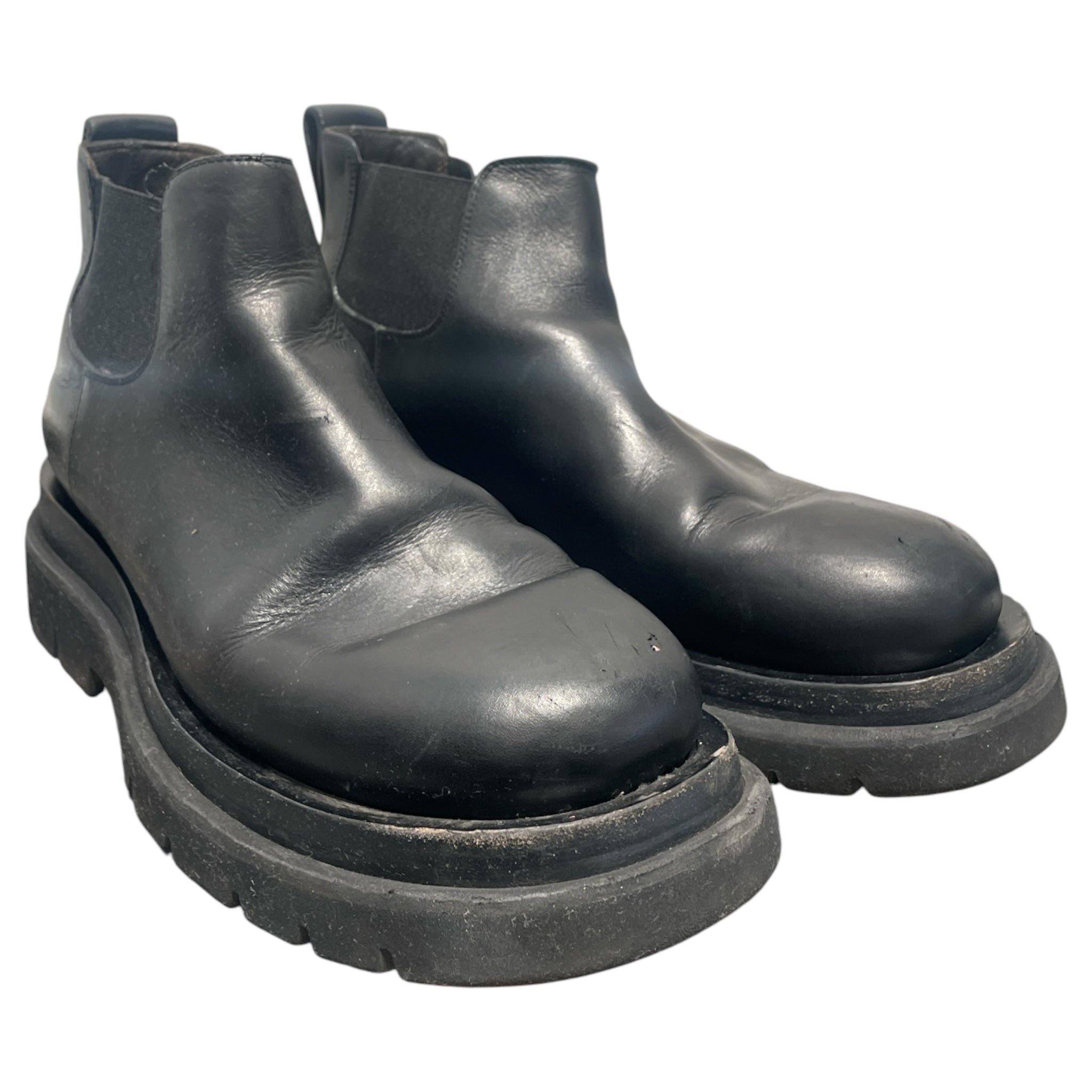 BOTTEGA VENETA/Ankle Boots/EU 38/Leather/BLK/Chelsea Ankle Lug Boots view 1