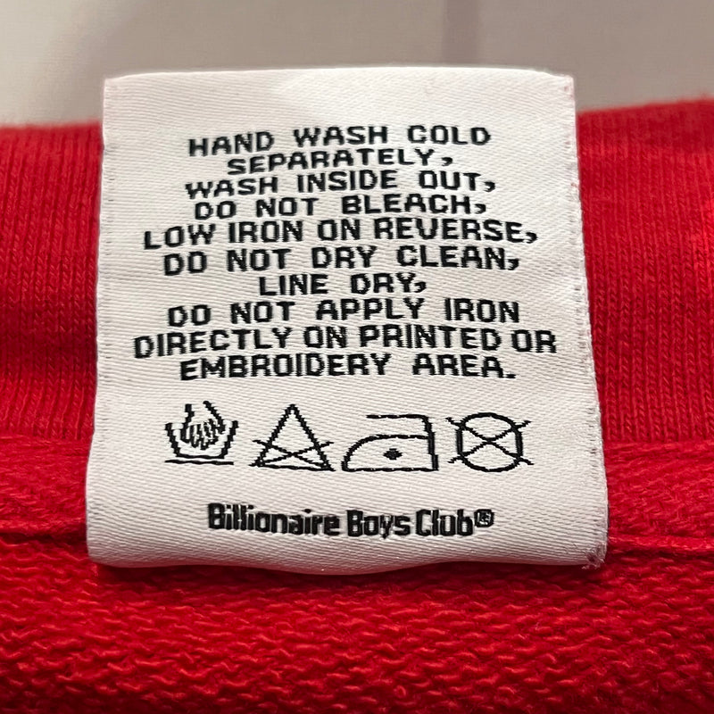 BILLIONAIRE BOYS CLUB/Hoodie/XXL/Cotton/RED/